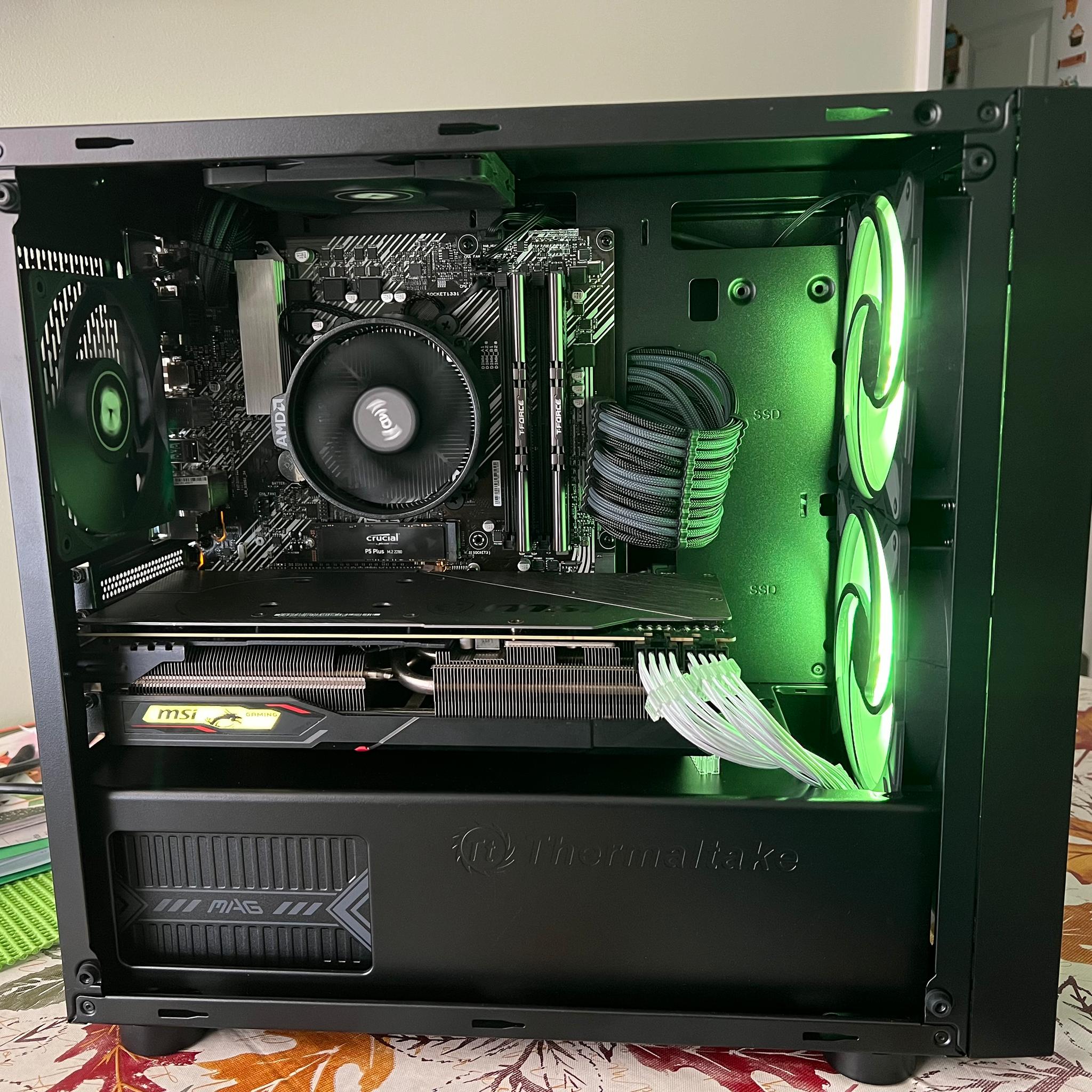 Budget friendly Ryzen 5 4500/RX 5600XT 6GB/16 GB DDR4 RAM/1 TB SSD/WIFI+LAN Ethernet