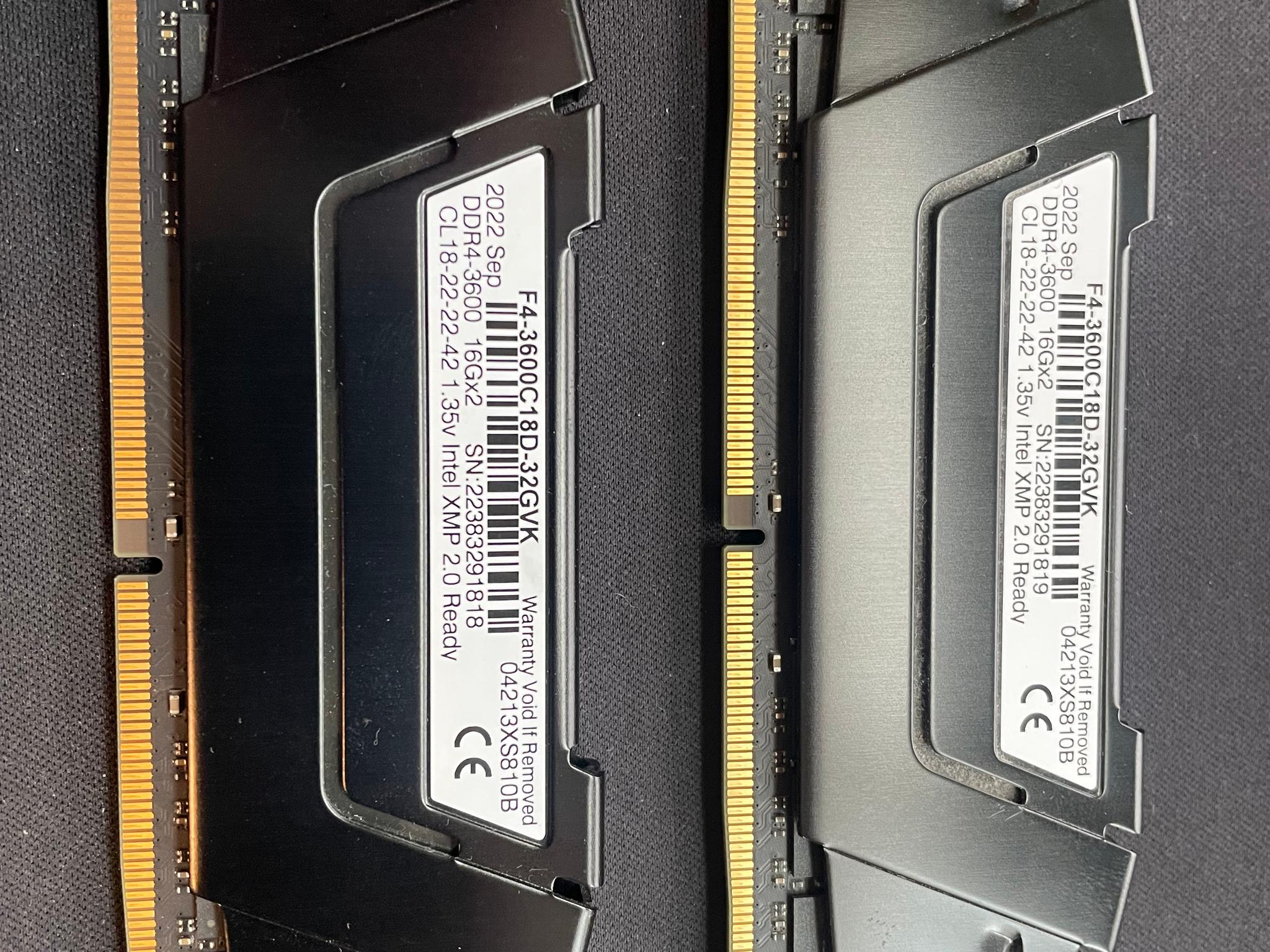 G.SKILL Ripjaws V DDR4-3600 32GB (2x16GB) RAM
