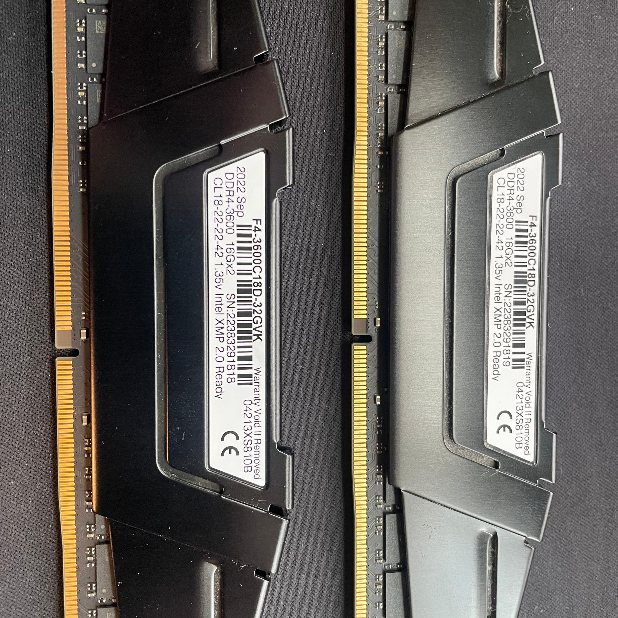 G.SKILL Ripjaws V DDR4-3600 32GB (2x16GB) RAM