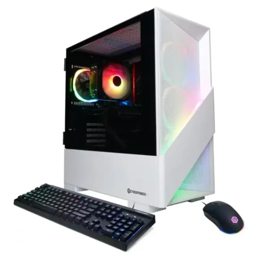 CyberPower Computer, AM5|Rx 7600|Ryzen 7 8700f|DDR5 Ram|1TB NVME SSD|Windows 11