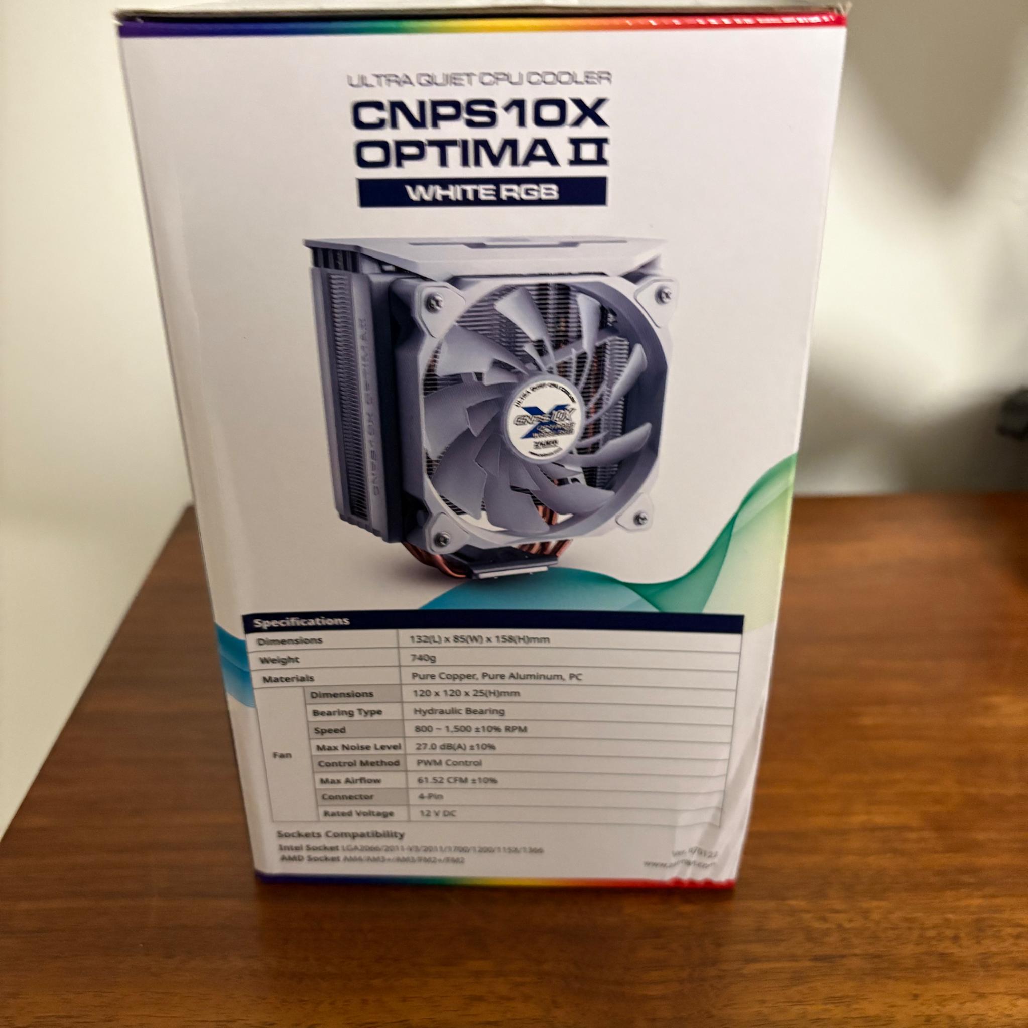 Zalman CNPS10X Optima II White RGB CPU Cooler (BNIB)