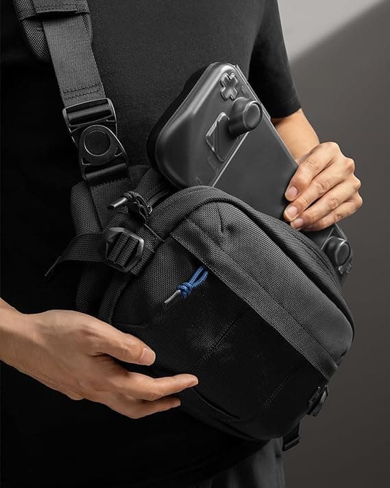 tomtoc EDC Sling Bag For Steam Deck, 5.5L Crossbody Bag