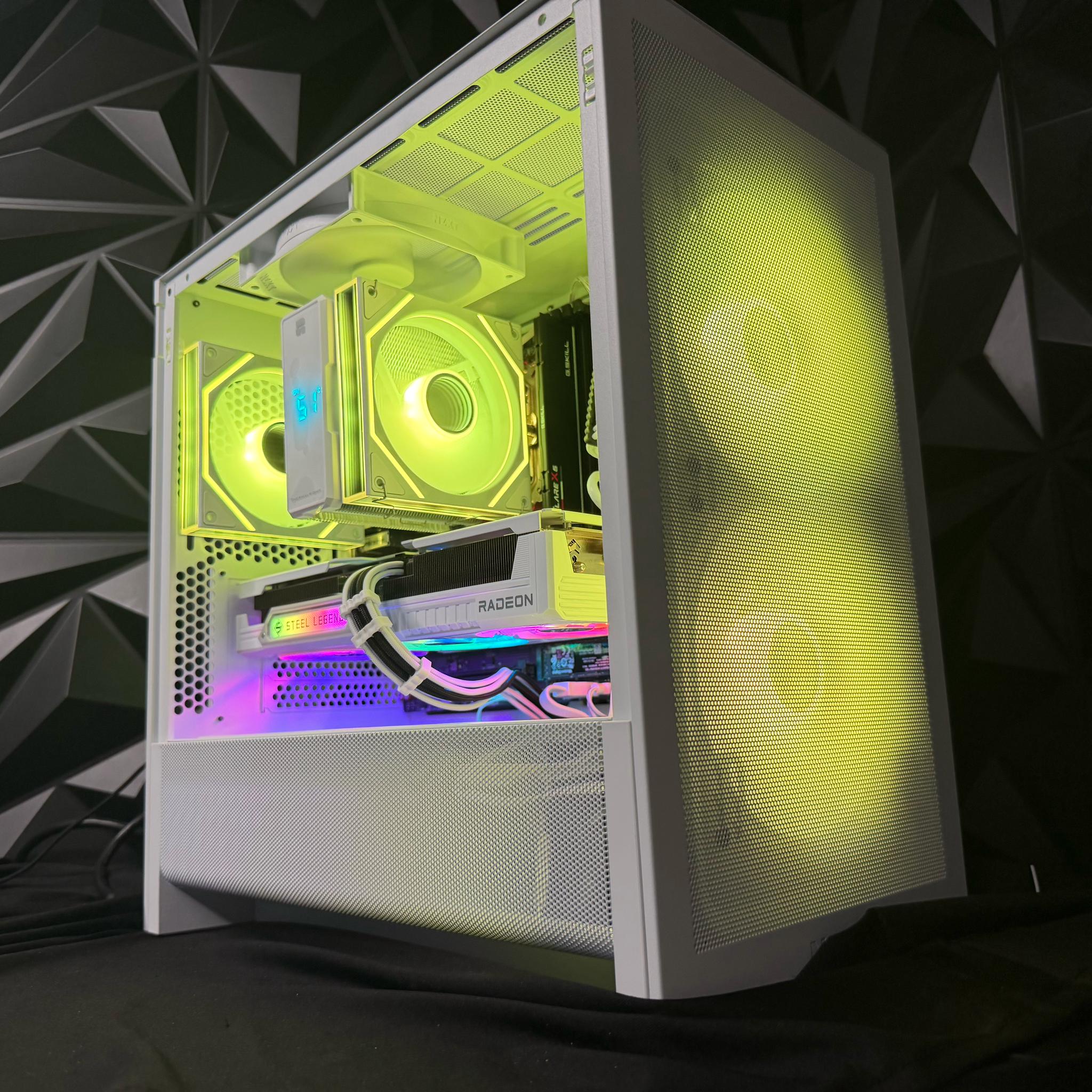 ⚪⚫⚡ MID YANG BANG ⚡⚫⚪ Ryzen 5 9600X| RX 9060XT| 16 GB DDR5| 1.25 TB NVMe| 650W PSU