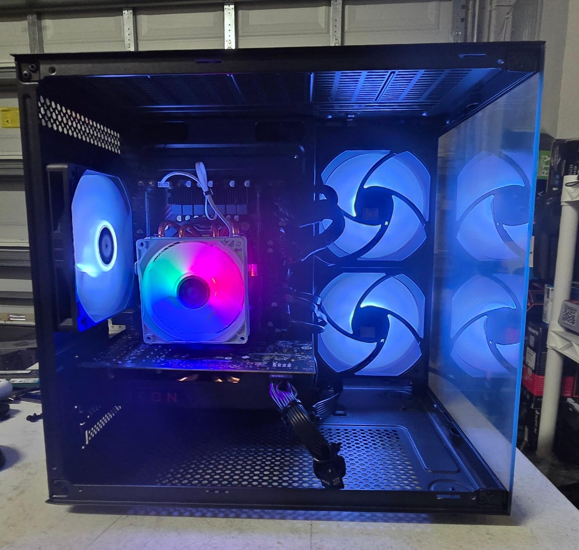 🔥 1080p Gaming PC – RX 580 8GB | 16GB RAM | 6 Core Xeon | 1.2TB SSD + HDD | Clean Fishtank Case