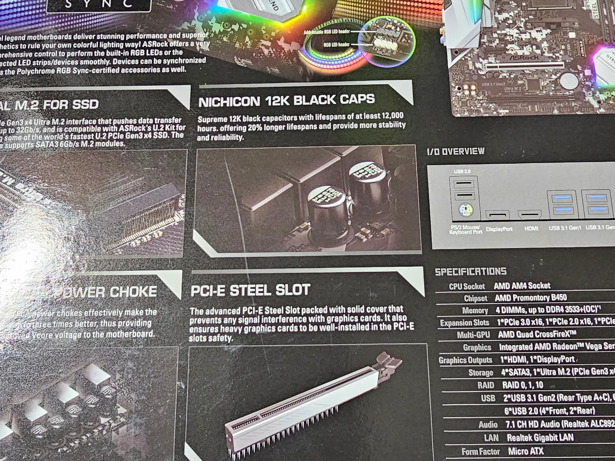 ASROCK B450M STEEL LEGEND