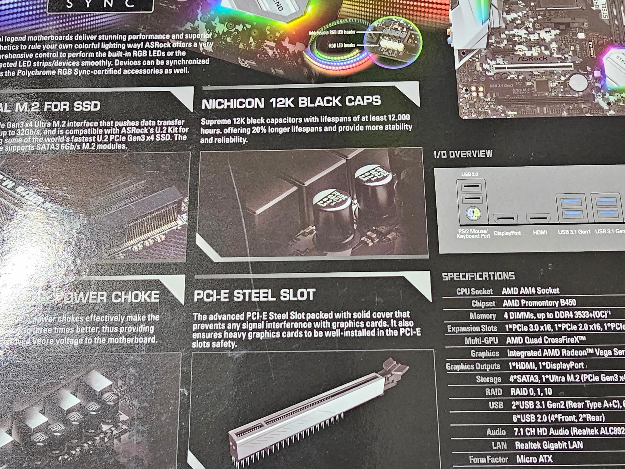ASROCK B450M STEEL LEGEND