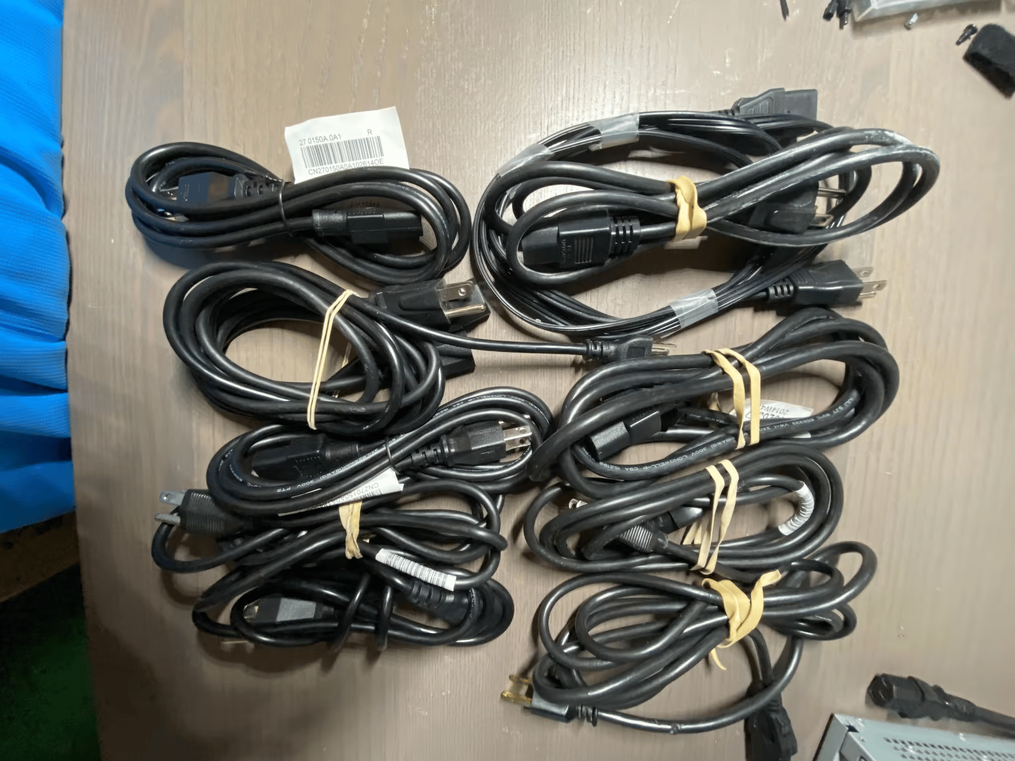 3 Prong Pin AC Power Cord Cable for PC Desktop Computer (BUNDLE OF 10)