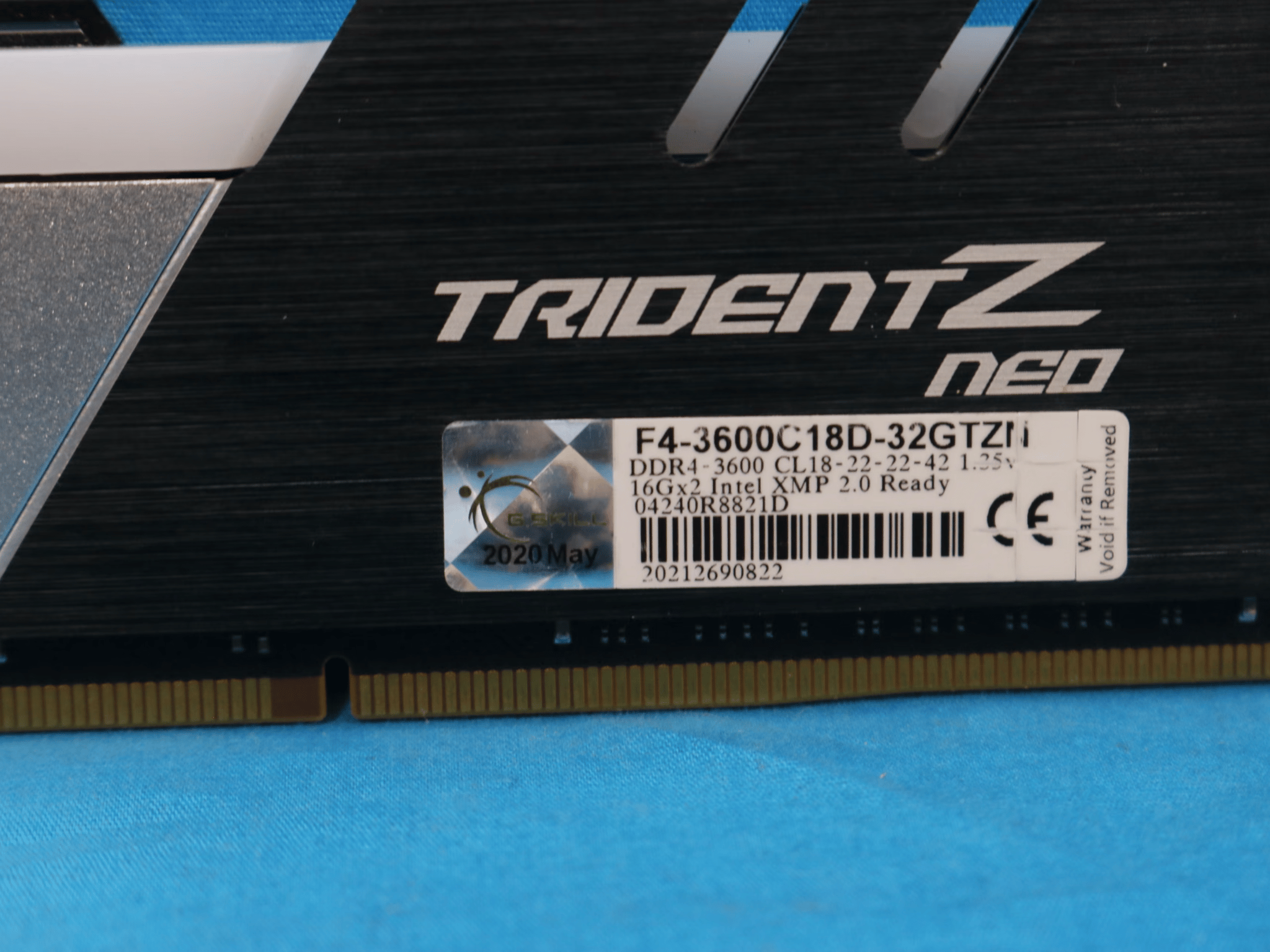 G.Skill Trident Z Neo 32GB (2x16GB) DDR4 3600MHz CL18 1.35V RGB Desktop RAM Kit F4-3600C18D-32GTZN