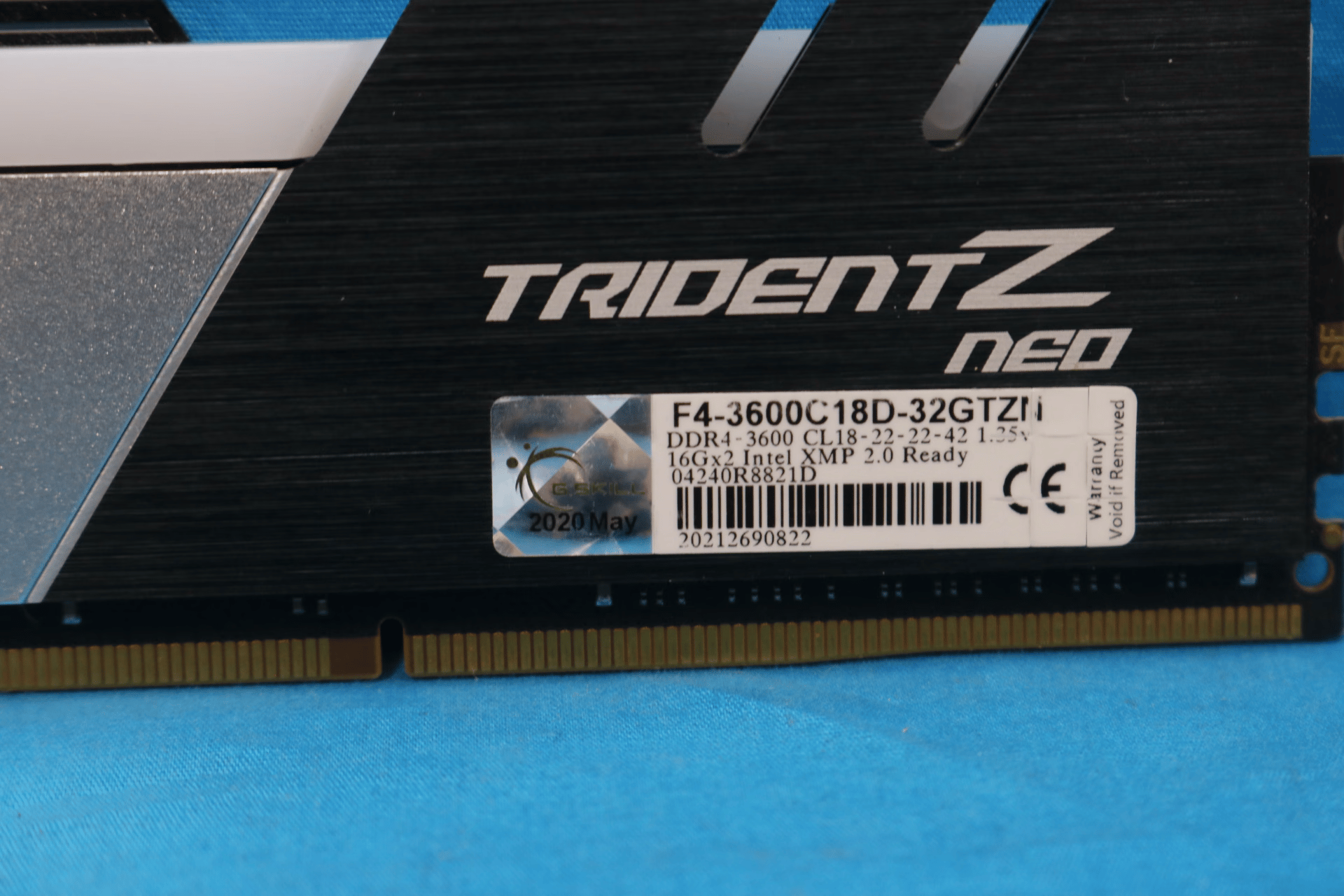 G.Skill Trident Z Neo 32GB (2x16GB) DDR4 3600MHz CL18 1.35V RGB Desktop RAM Kit F4-3600C18D-32GTZN