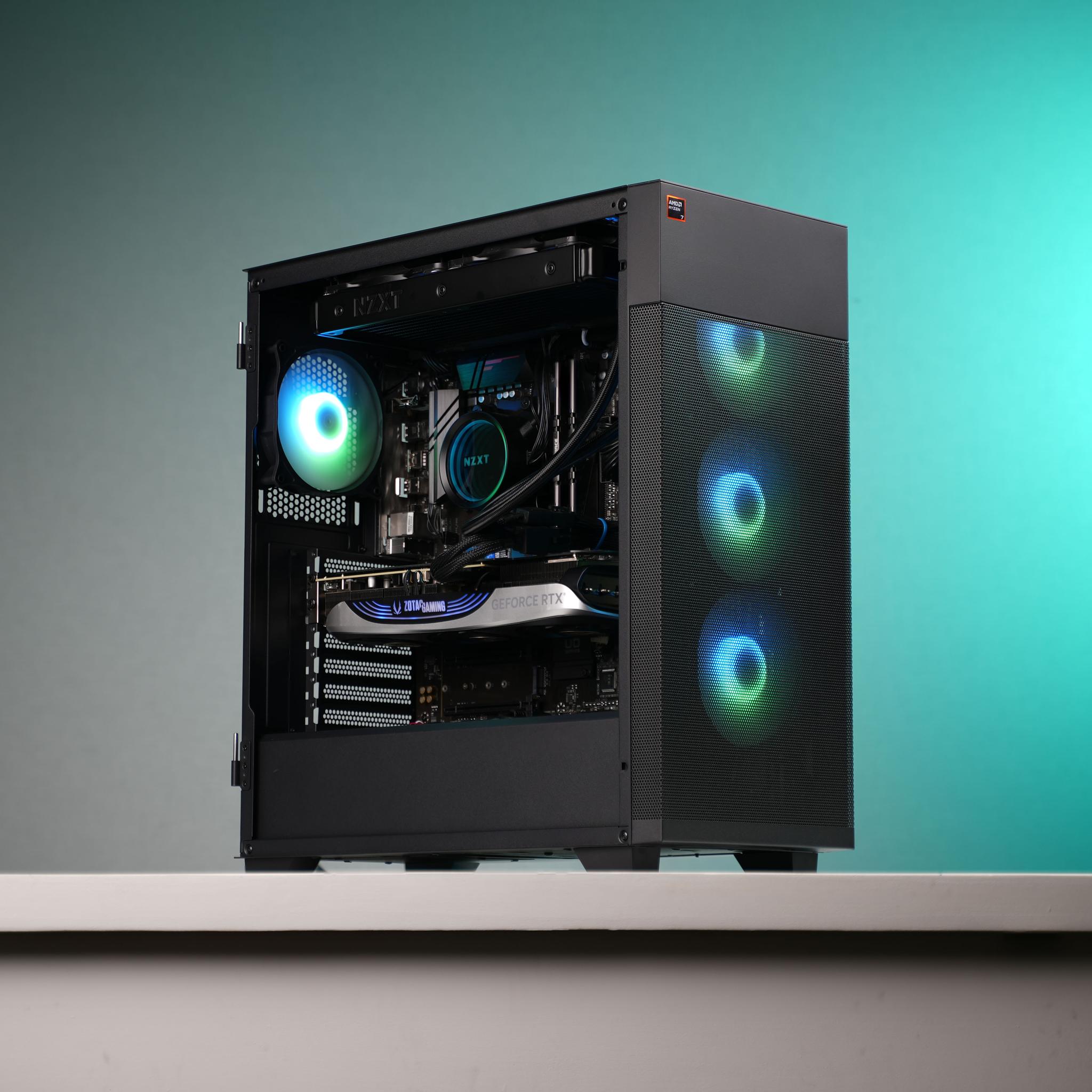 \ RF-00 / RTX 4070 Ti Ryzen 7 5800X 32GB 1TB Windows 11 Workstation Gaming PC