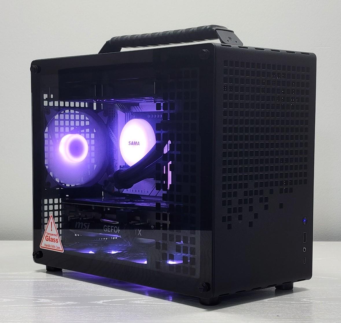 Custom Lunchbox Gaming PC - 14600KF/4070Ti Super w/ Custom Cushion Grip - READ DESCRIPTION!!!