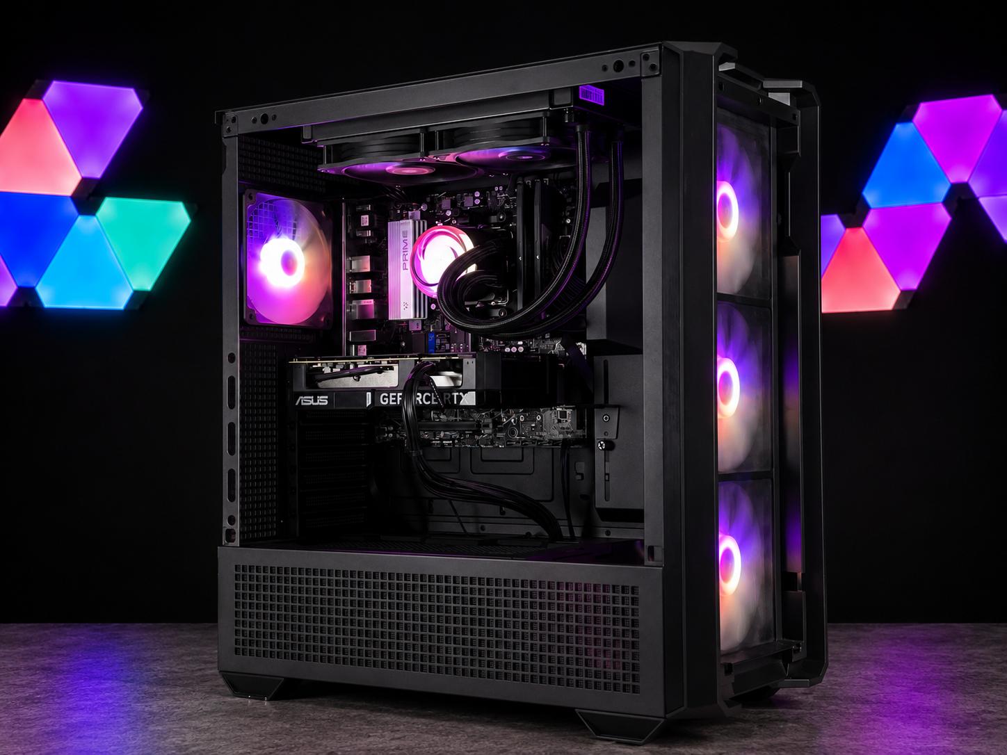👻 DARKSIDE Gaming PC | RTX 4070 SUPER | Ryzen 5 7600 | 32GB RAM | 1TB SSD | WiFi and BT | Free Ship