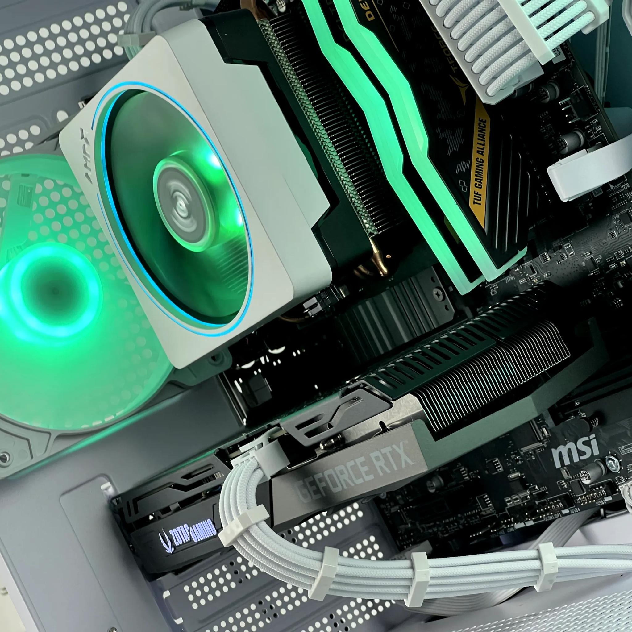 🧊 Fast and Clean White Gaming PC | RTX 3060 TI | AMD Ryzen 7 3700X | 1TB SSD | 16GB RAM | 🧊