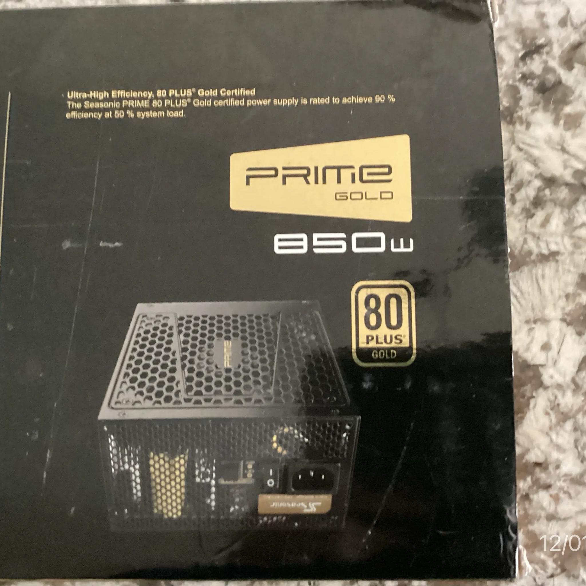 Seasonic GX 850 850w Prime 80+ Gold Power Supply -- New Open Box, Never Used