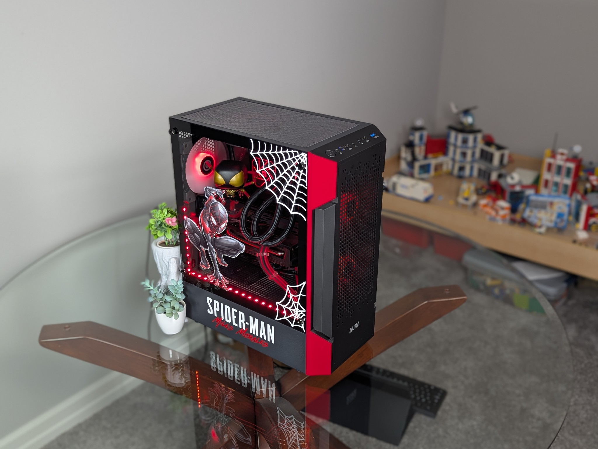 The Spiderman Gaming PC | Liquid Cooled Ryzen 5 CPU + RX 5600XT GPU | 1TB SSD | 16GB RAM