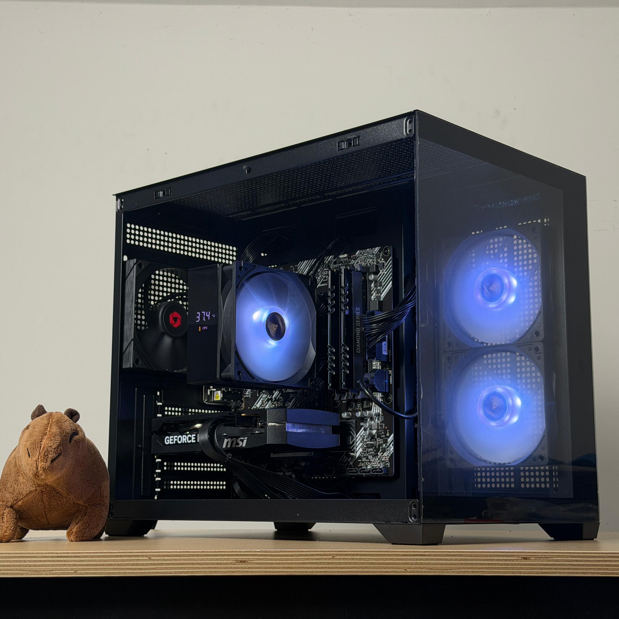 ♠️ Black Gaming PC ♠️ RTX 5050 ( = 4060) | Ryzen 5 5500 | 16gb RGB RAM | 1TB SSD - WiFi, BlueTooth