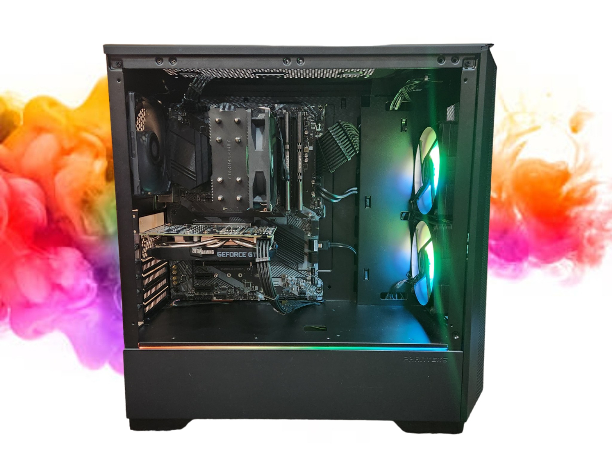 SALE: GTX 1660 SUPER + Intel i5 + 512GB SSD + 16GBs RAM + 4 Fans ( Black RGB Gaming PC )