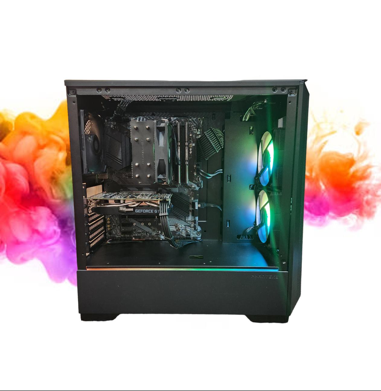 SALE: GTX 1660 SUPER + Intel i5 + 512GB SSD + 16GBs RAM + 4 Fans ( Black RGB Gaming PC )