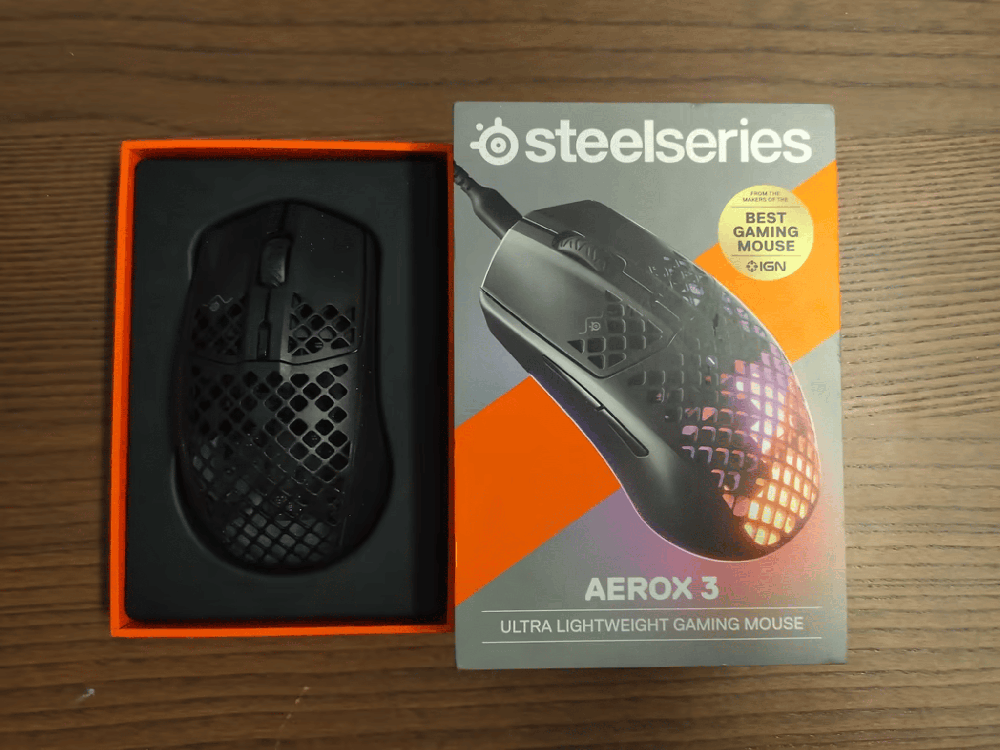 SteelSeries Aerox 3 Lightweight Wired Optical Mouse