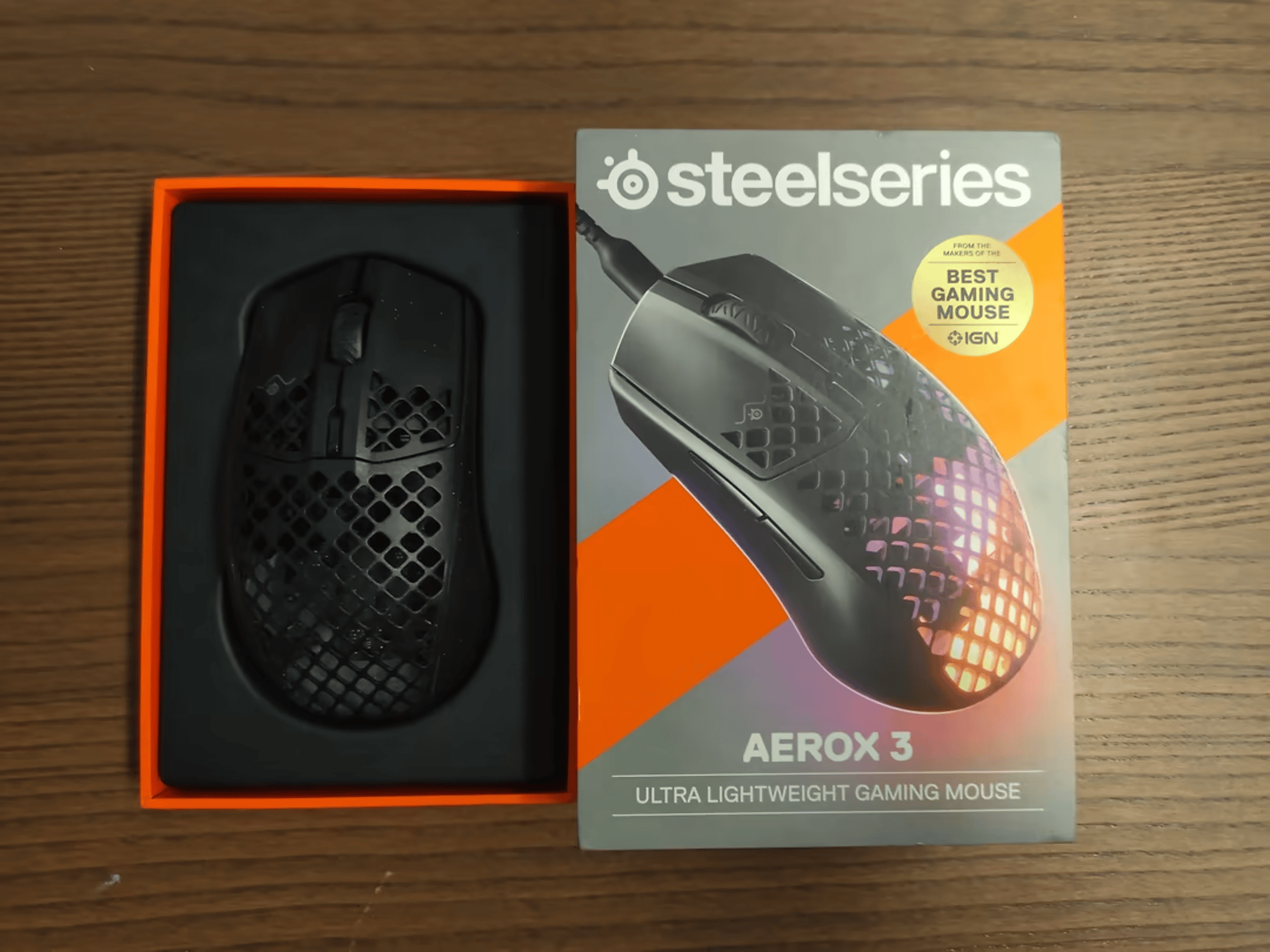 SteelSeries Aerox 3 Lightweight Wired Optical Mouse