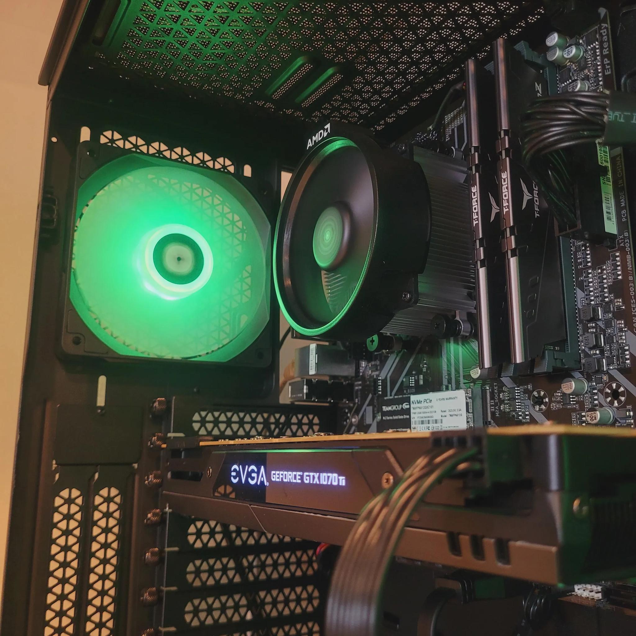 Budget RGB Ryzen GTX Gaming PC | Ryzen 5 2600 | GTX 1070ti | 16GB Ram | Budget Gaming PC Desktop