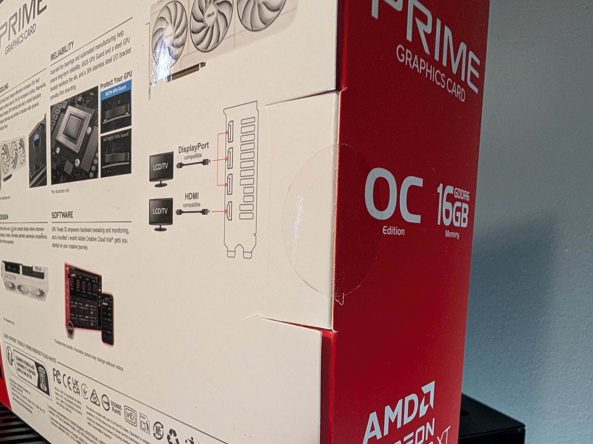 ASUS Prime Radeon RX 9070 XT White OC Edition GPU 16GB *BRAND NEW SEALED*