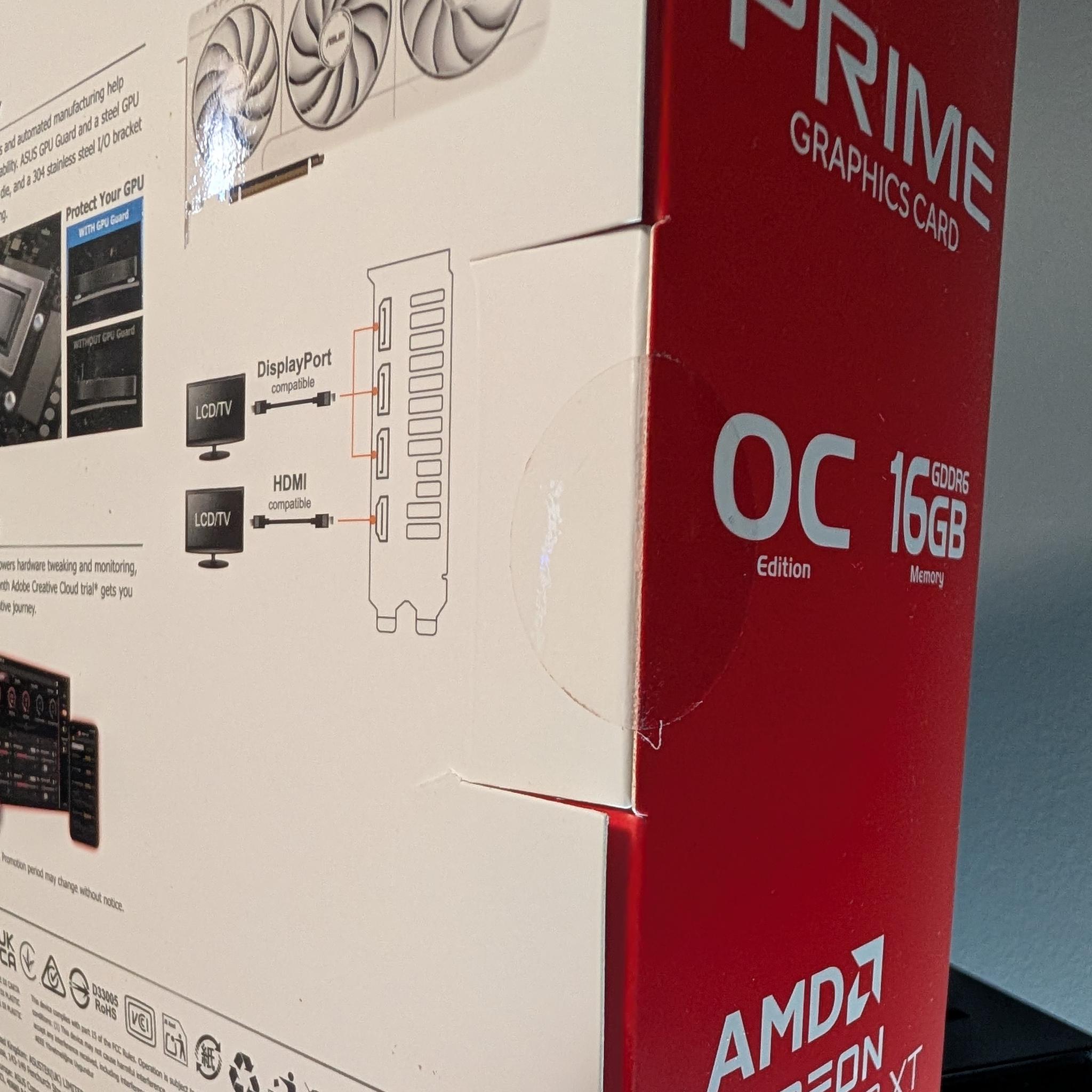 ASUS Prime Radeon RX 9070 XT White OC Edition GPU 16GB *BRAND NEW SEALED*