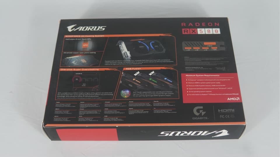 Aorus Gigabyte 580 8GB