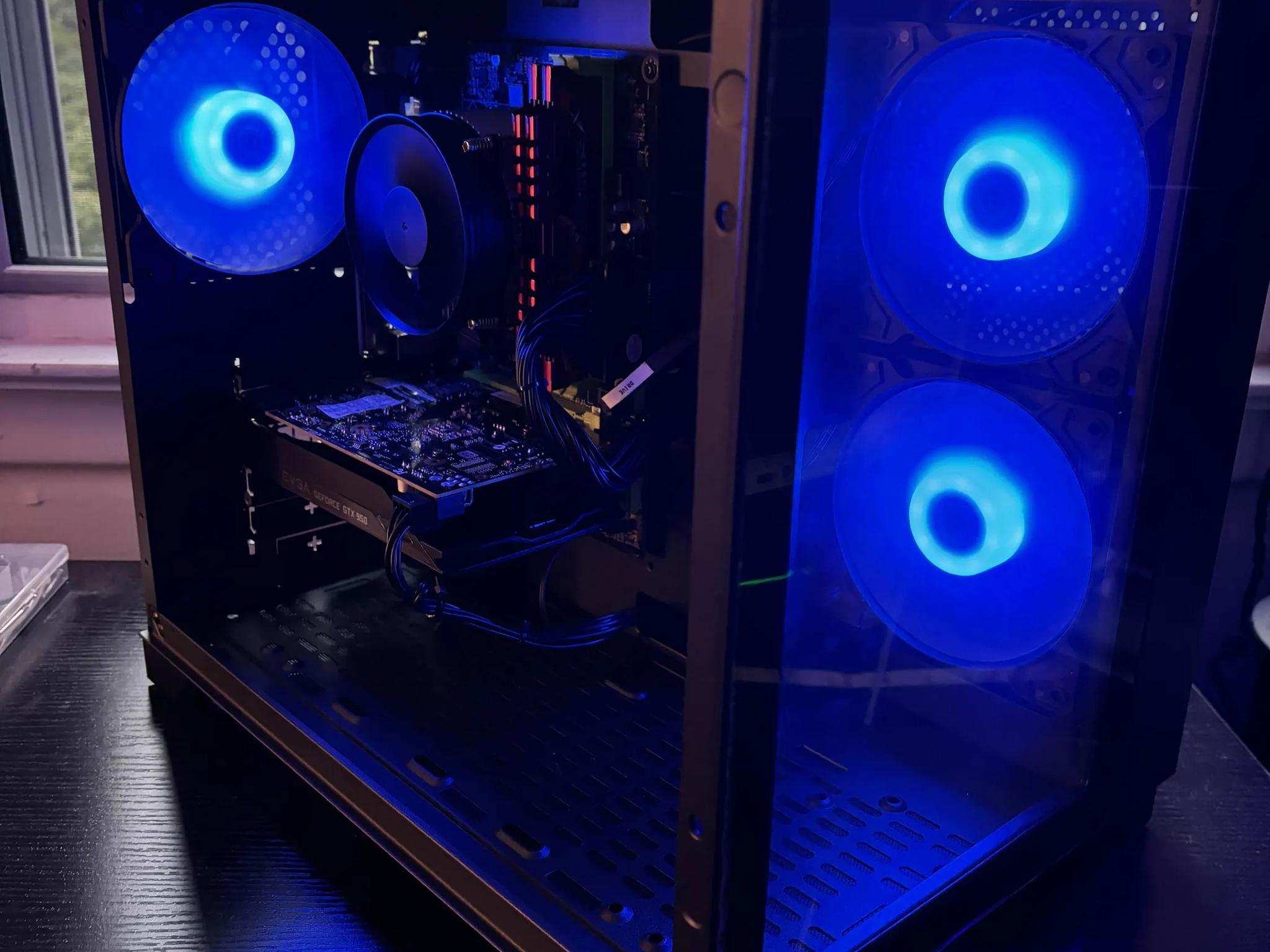 GAMING PC i5 16GB NVIDIA GTX 950 RGB Lighting RGB Fans Computer