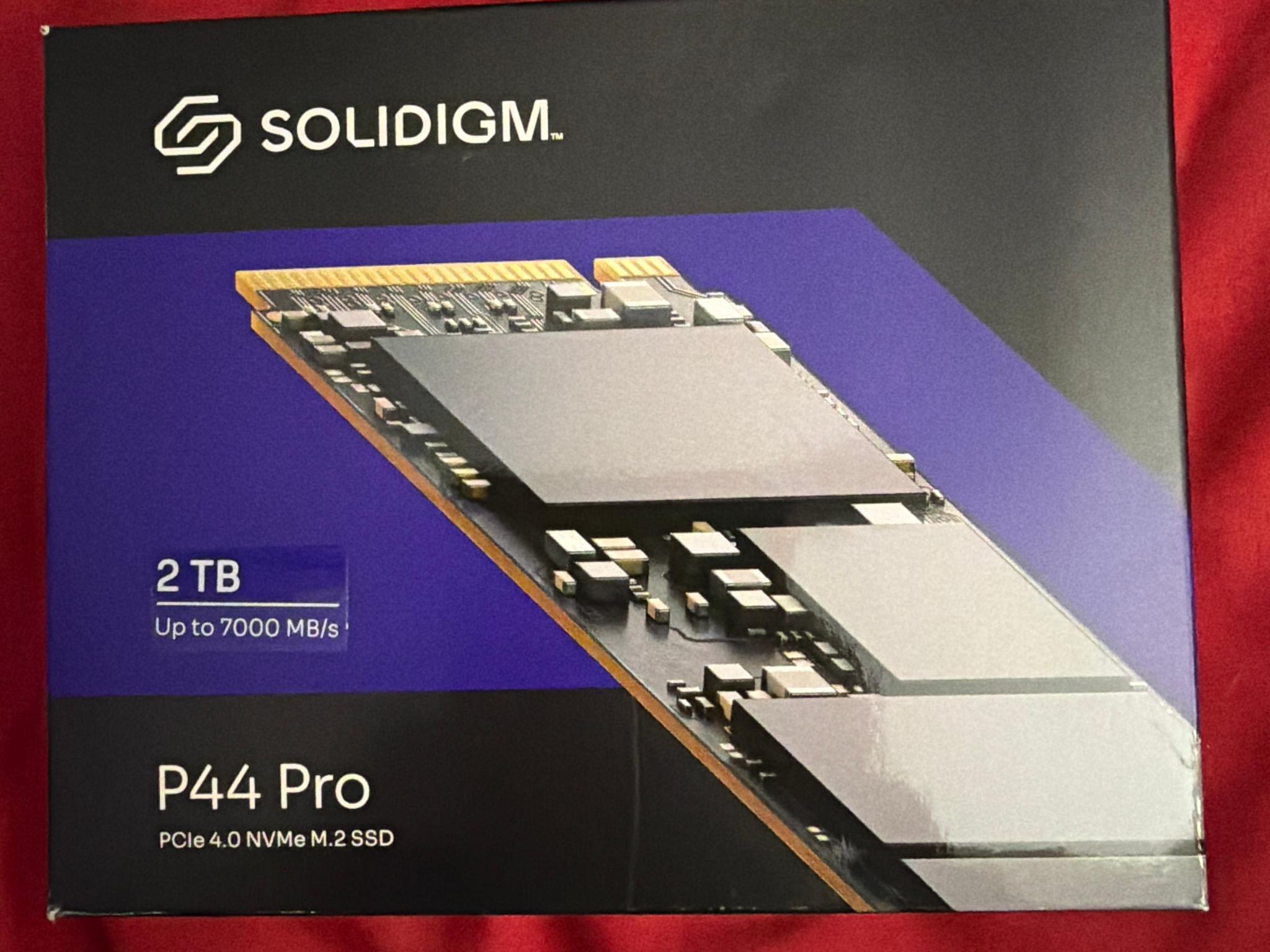 2TB Solidigm P44 Pro Gen 4 SSD 7000 MB/s