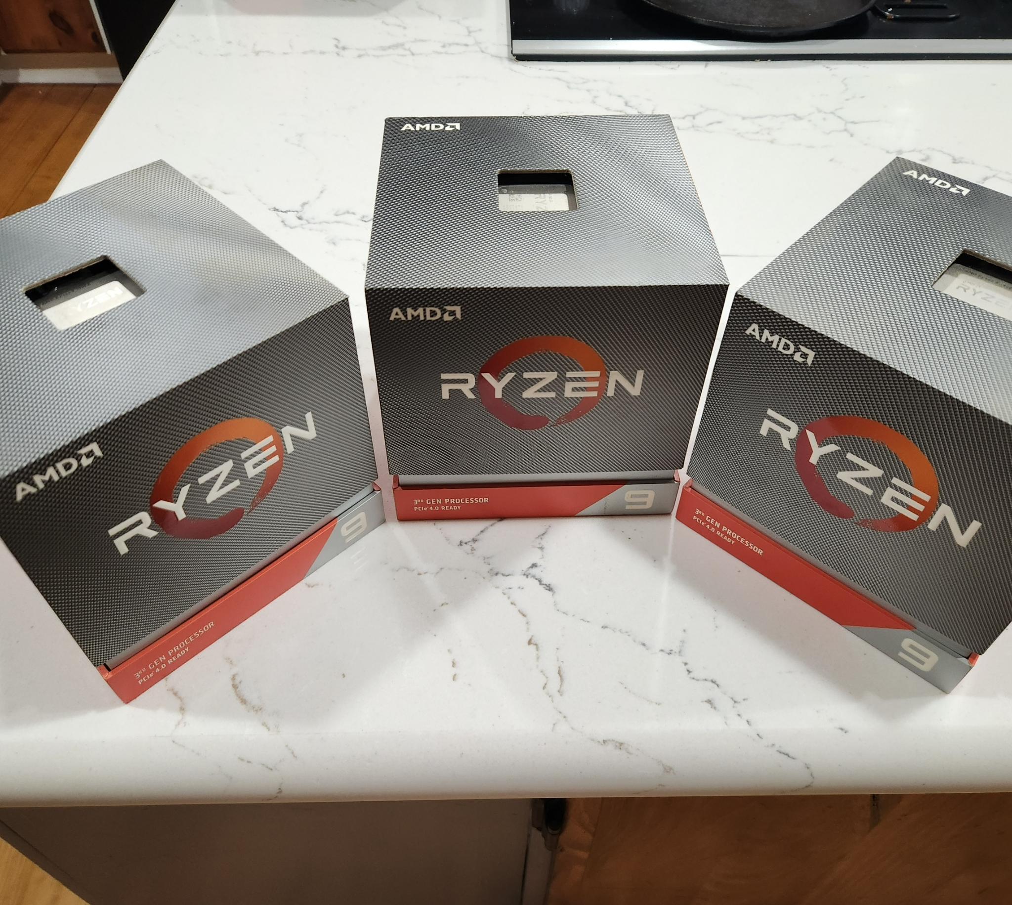 AMD Ryzen 9 3900x BOX CPU 12c/24t w/ Wrath Prism cooler