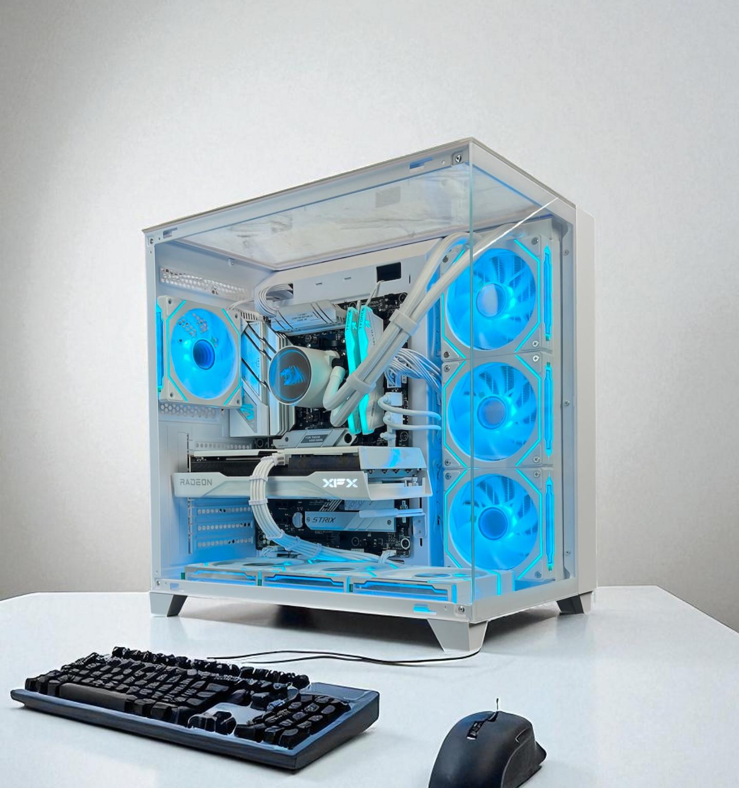 Liquid Cooled AMD RX 9060 XT 16GB Ryzen 5 8400F 16GB DDR5 1 TB M.2 Gaming PC