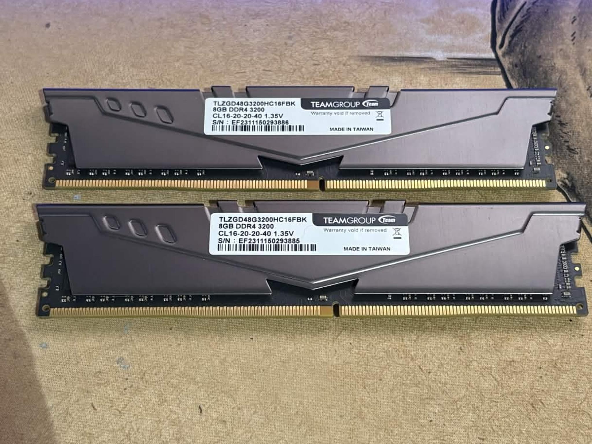 TeamGroup T-Force 16 GB (2×8 GB) DDR4-3200 MHz