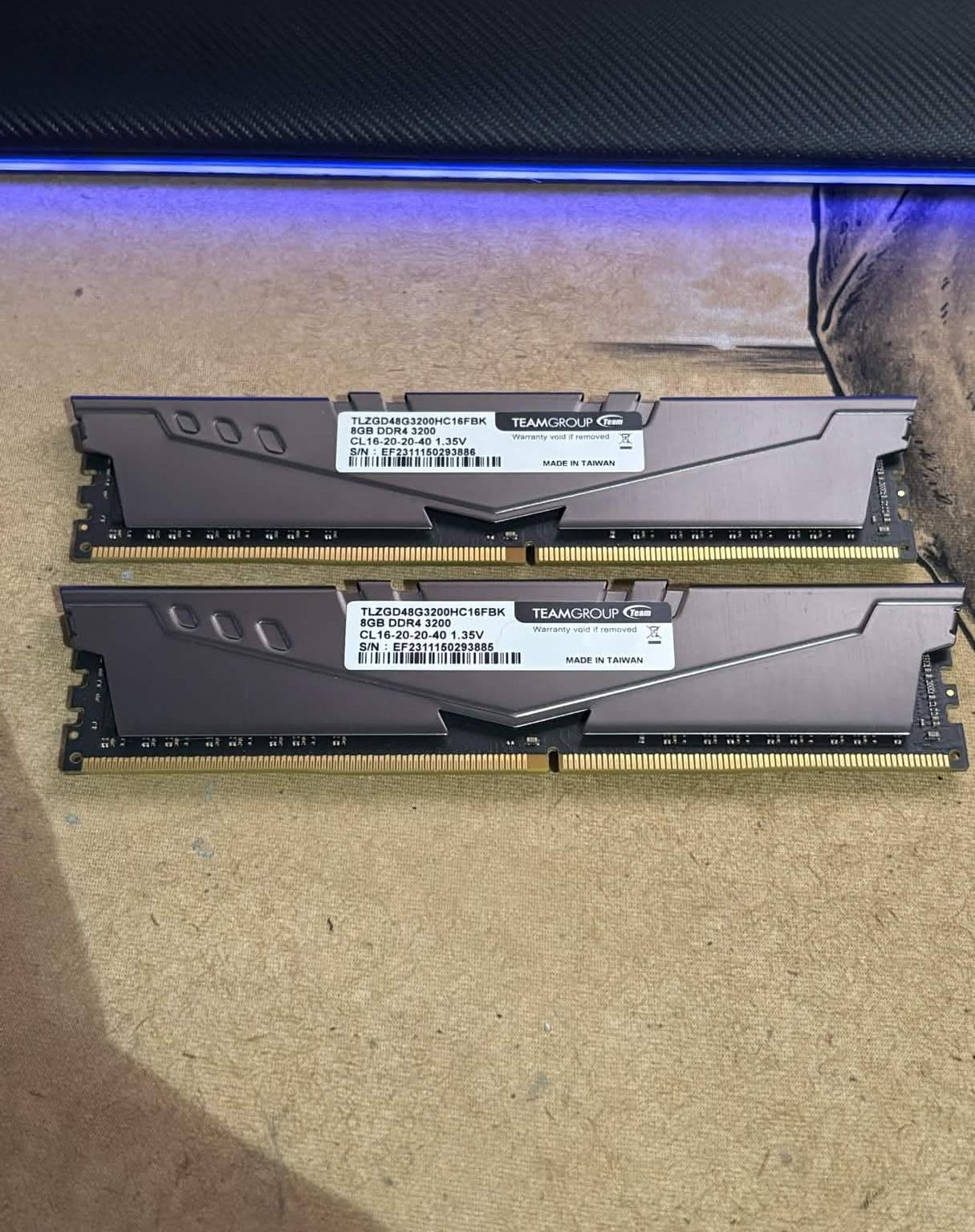 TeamGroup T-Force 16 GB (2×8 GB) DDR4-3200 MHz