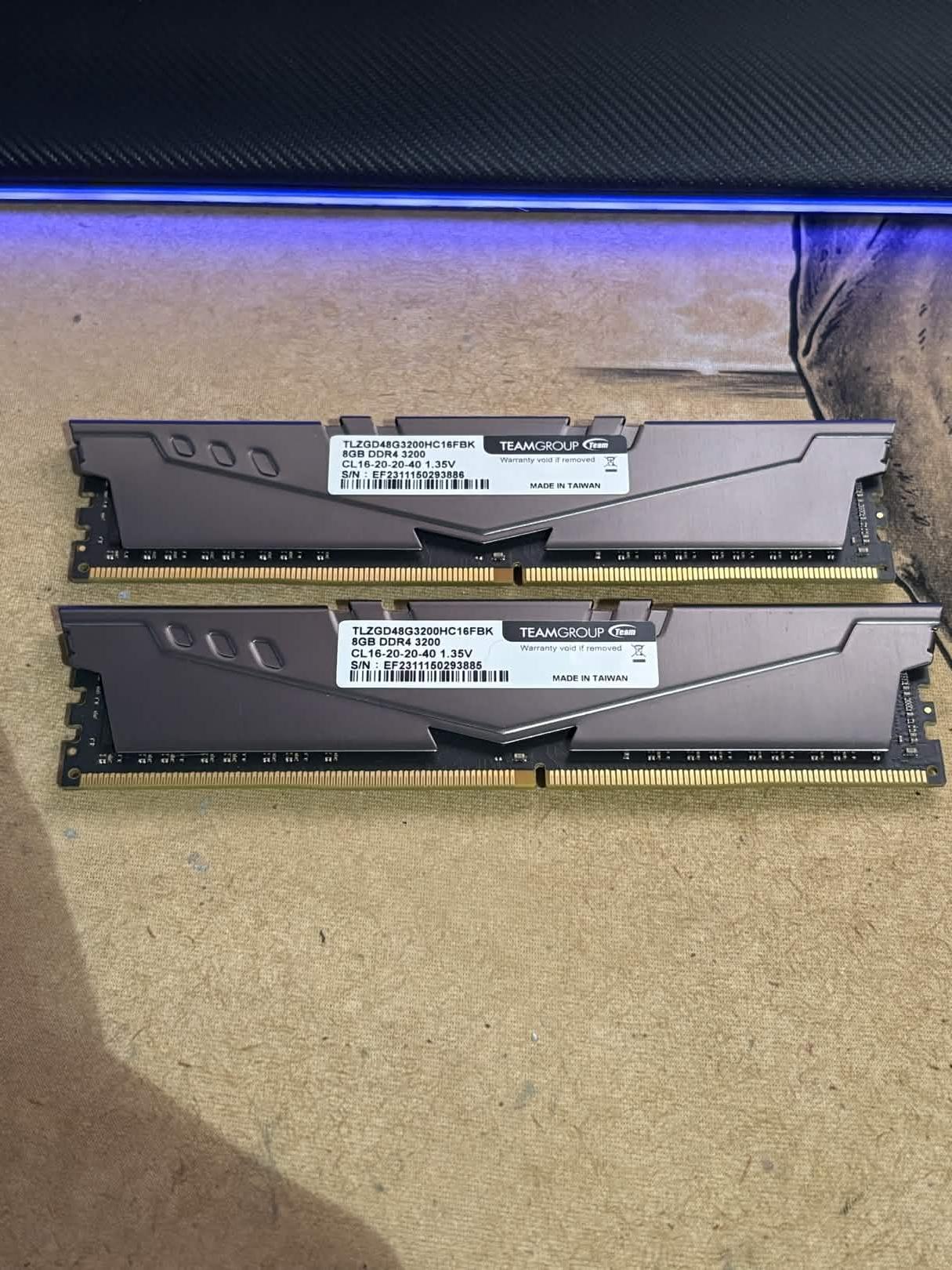TeamGroup T-Force 16 GB (2×8 GB) DDR4-3200 MHz
