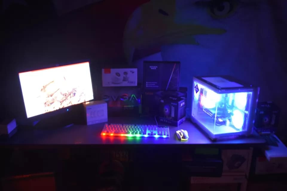 Gaming PC Intel Xeon 2680V4 32GB of Ram GPU GTX1080 Samsung 500GB M .2 500 GBHHD