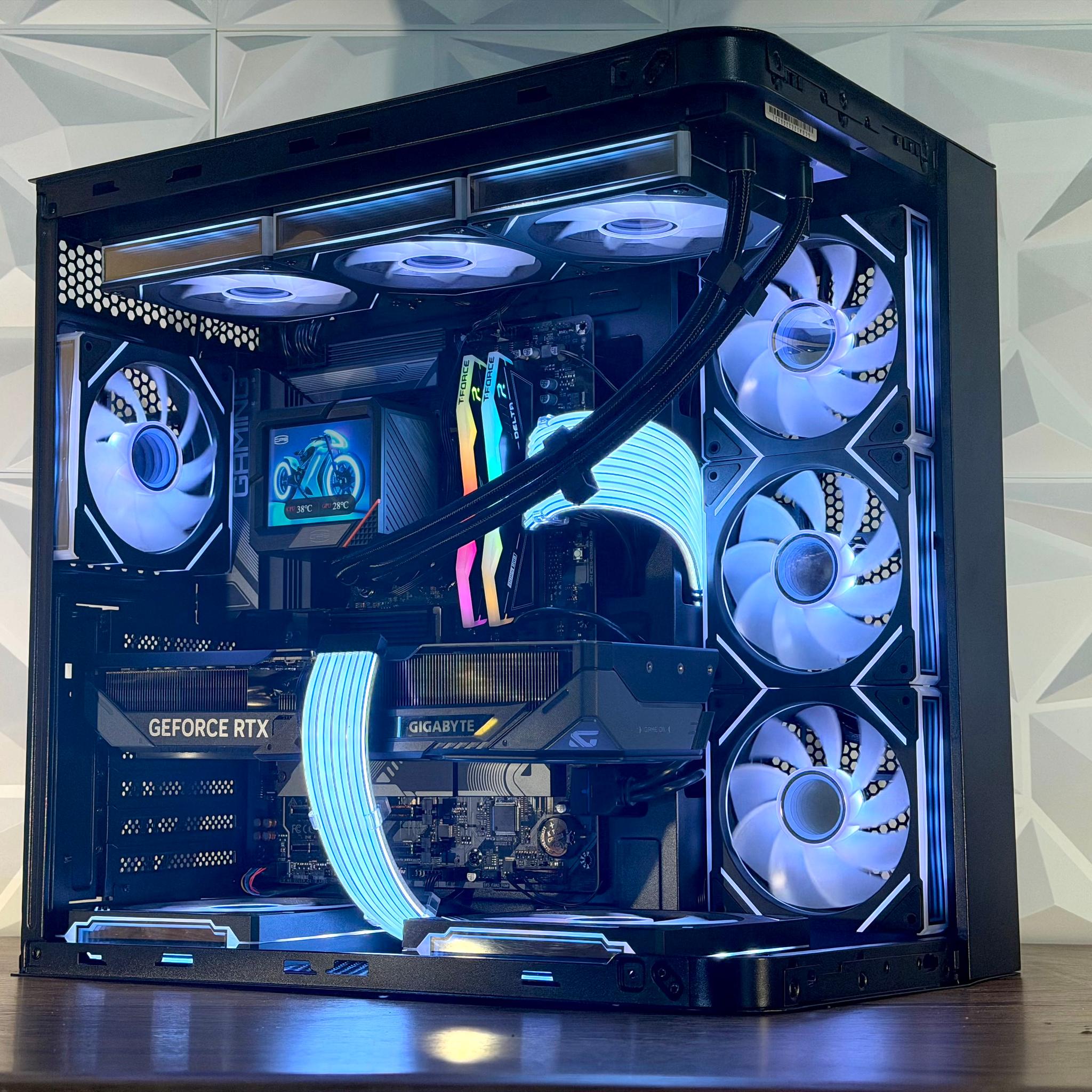 ⚡ Ryzen 7 7700X | RTX 5070 OC | DDR5 | 1TB NVMe | LCD AIO | Windows 11 Pro ⚡ “ROSEFIRE ELITE” PC