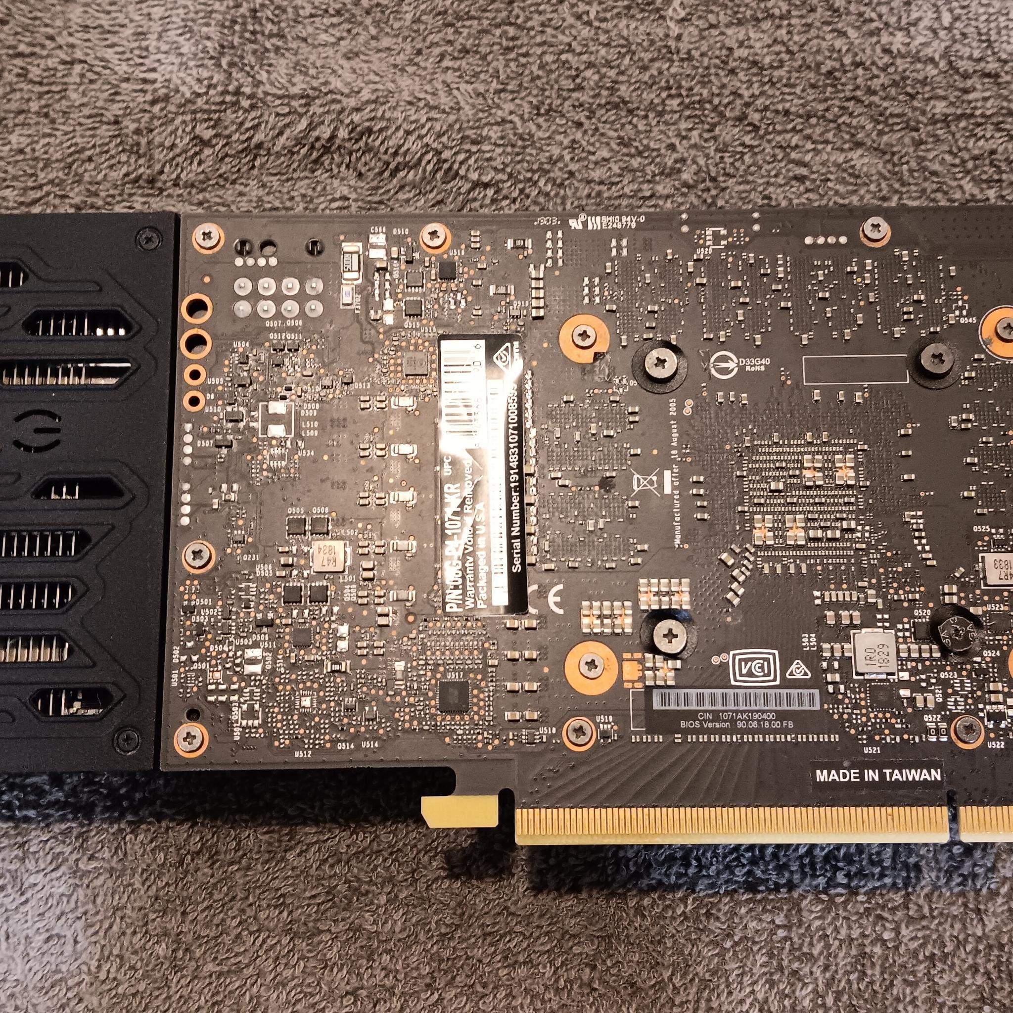 EVGA GeForce RTX-2070 8GB 08G-P4-1071-KR GPU Tested