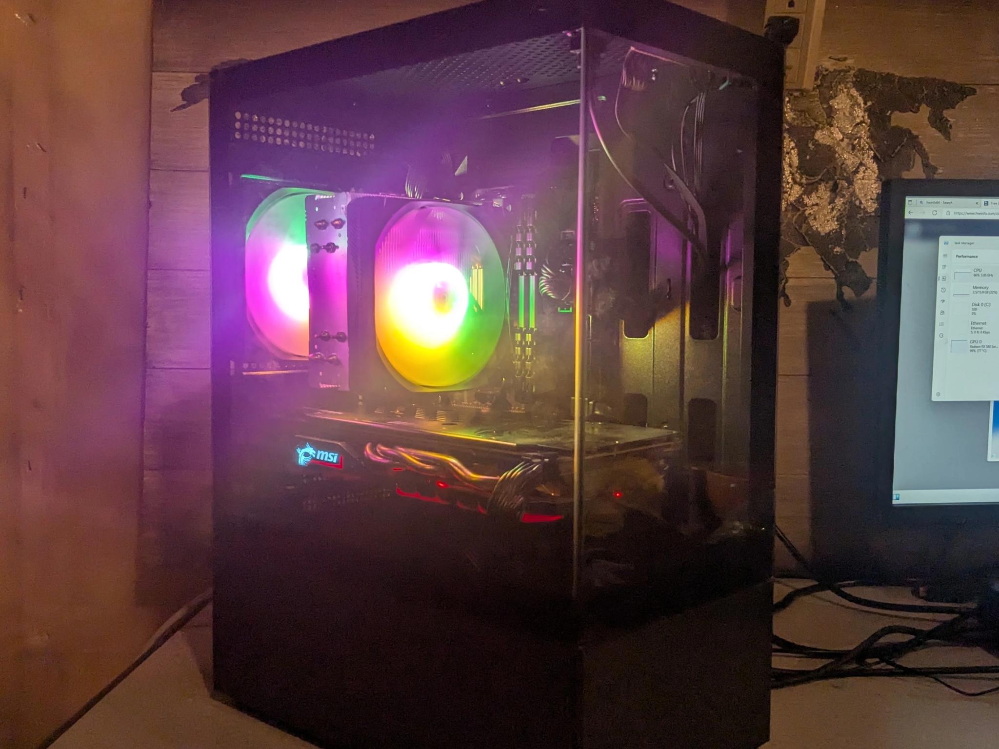 Gaming PC - Ryzen 5 3600, RX 580 8gb, 16gb RAM / 512gb SSD