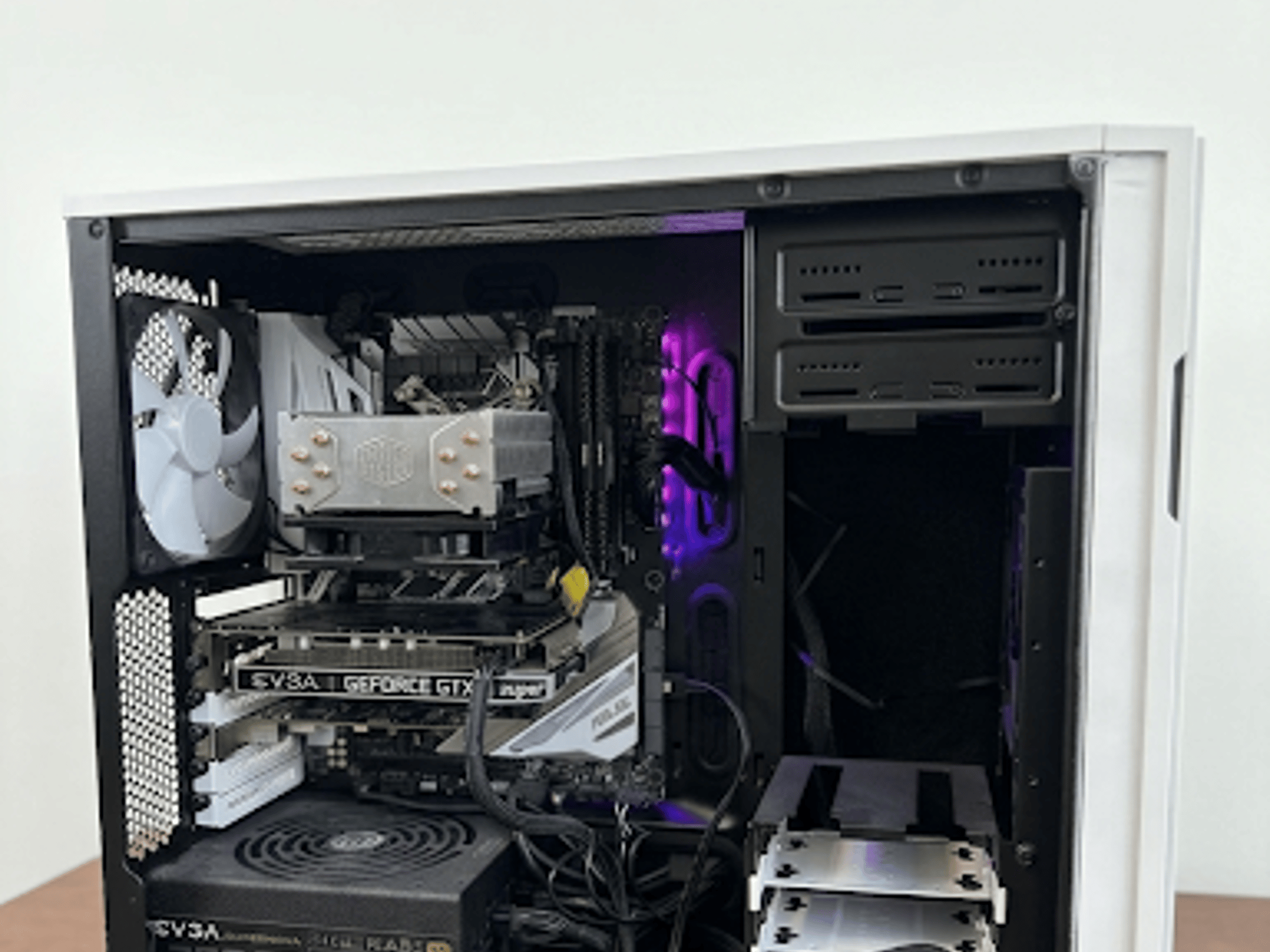 GTX 1660 super, I7 8700k Custom slick white Gaming PC Build