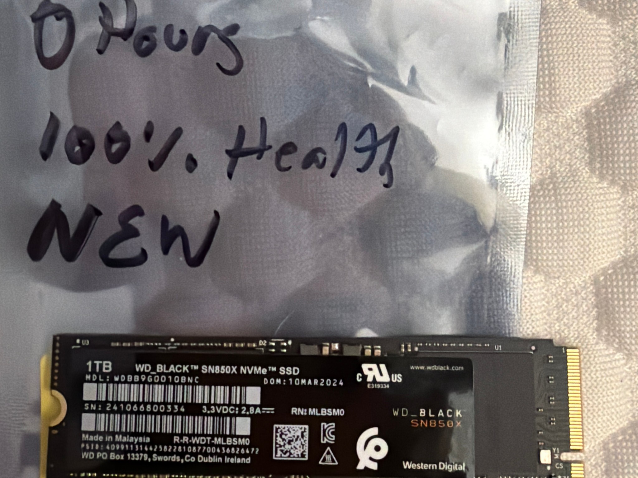 NEW WD_BLACK SN850X 1TB Gen4 NVMe M.2 SSD | Up to 7,300 MB/s PCIe 4.0