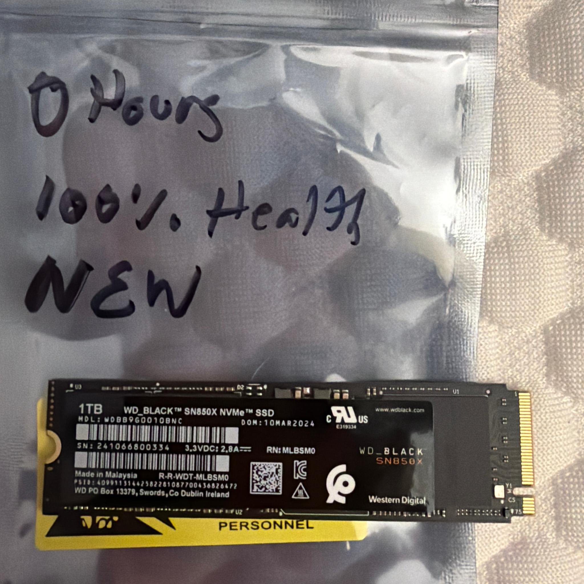 NEW WD_BLACK SN850X 1TB Gen4 NVMe M.2 SSD | Up to 7,300 MB/s PCIe