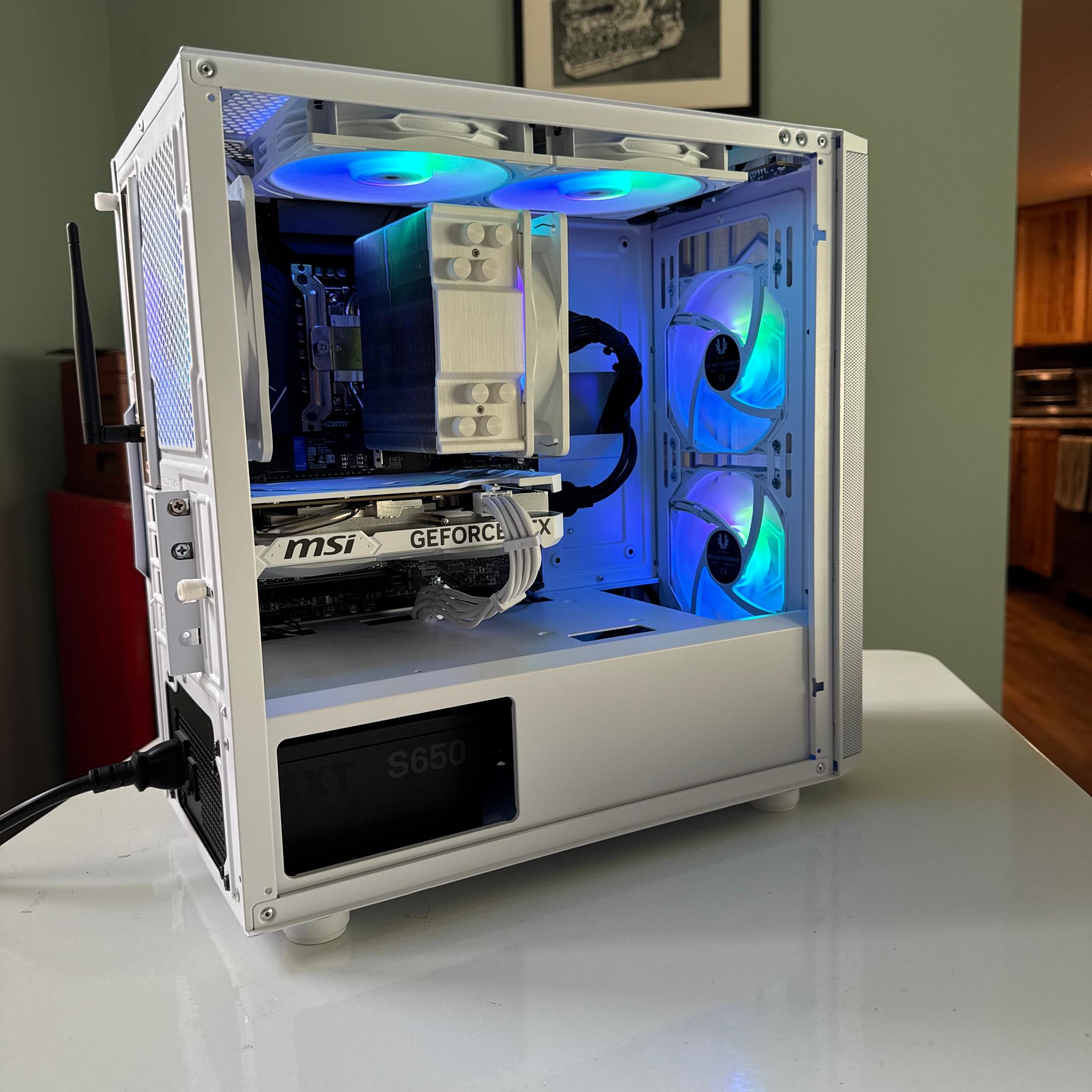 Arctic Fury | Custom Gaming PC | 4060  - i5 12600k - 16GB Ram - 1 TB NVMe