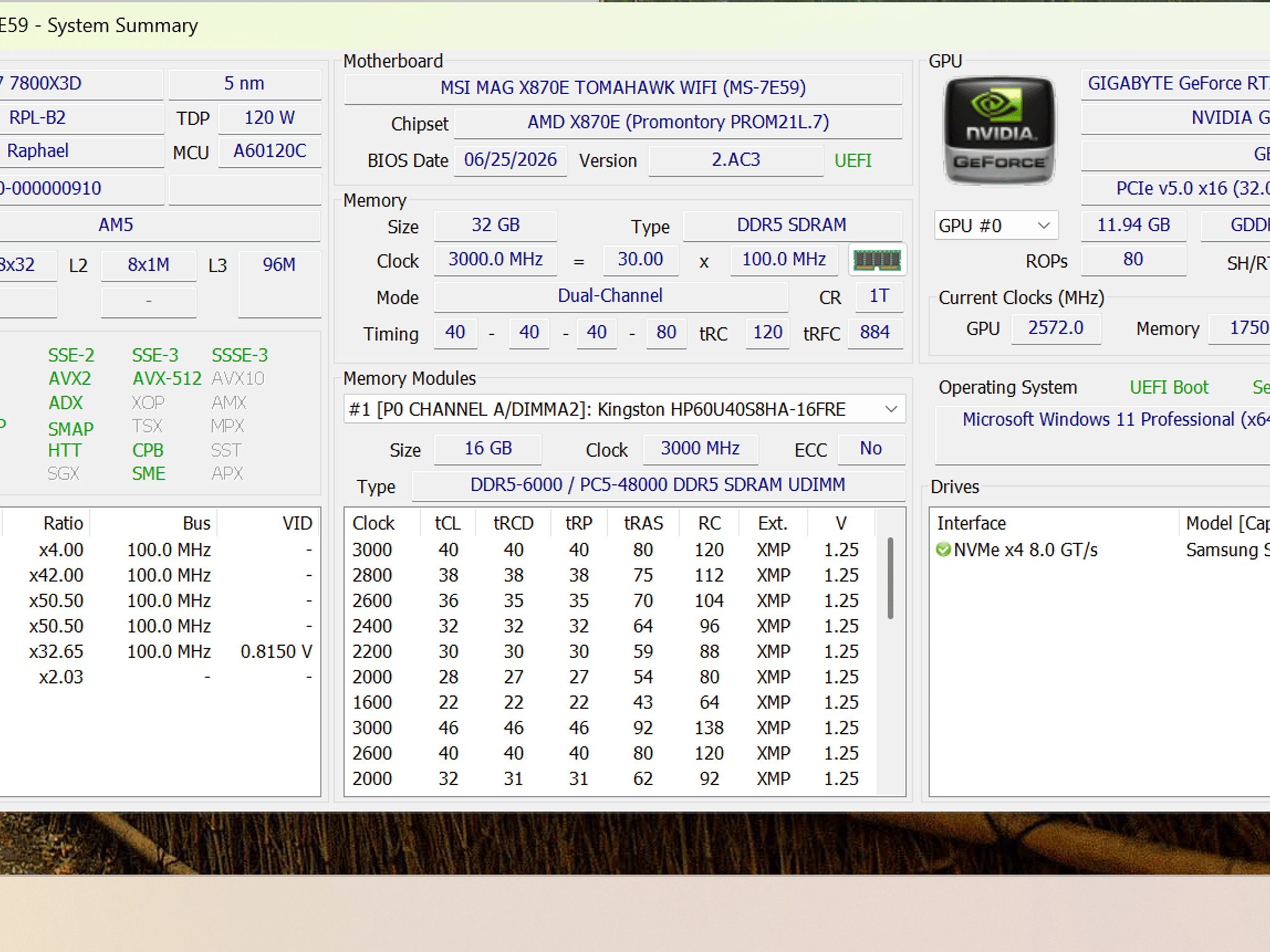 High-End 1440p/4K Ready 7800X3D | 5070 | 2TB | 32GB PC