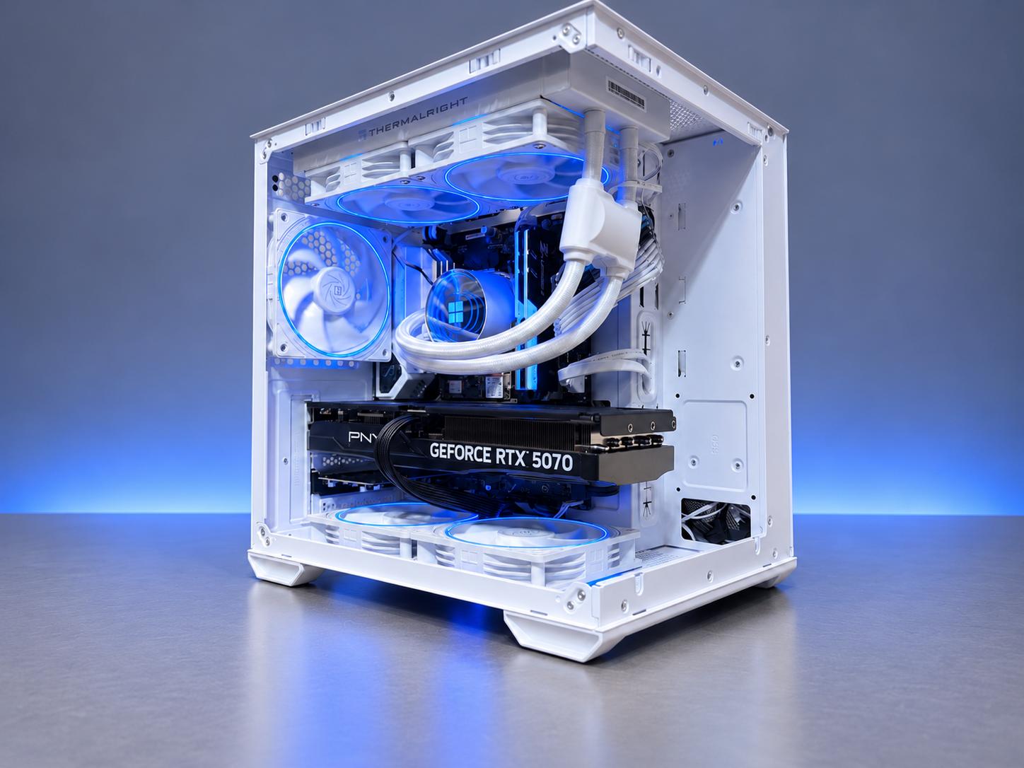 ❄️ POLAR ECLIPSE i7-12700F • RTX 5070 • 32GB RAM • 2.5TB+ NVMe 850w psu