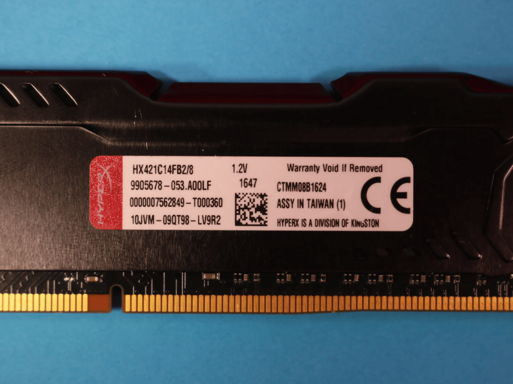Kingston HyperX Fury 16GB (2x8GB) DDR4 2133MHz CL14 1.2V Desktop RAM HX421C14FB2/8 