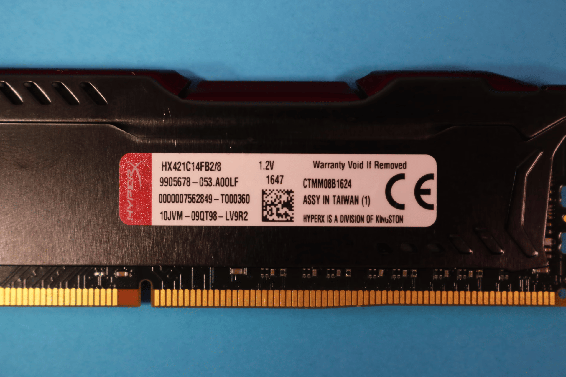 Kingston HyperX Fury 16GB (2x8GB) DDR4 2133MHz CL14 1.2V Desktop RAM HX421C14FB2/8 