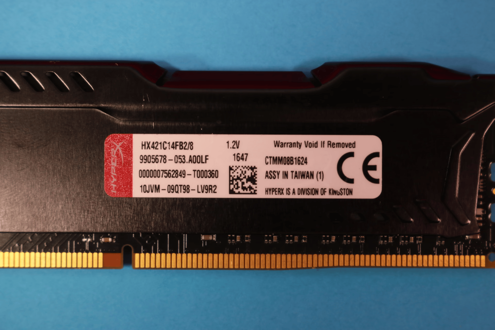 Kingston HyperX Fury 16GB (2x8GB) DDR4 2133MHz CL14 1.2V Desktop RAM HX421C14FB2/8 