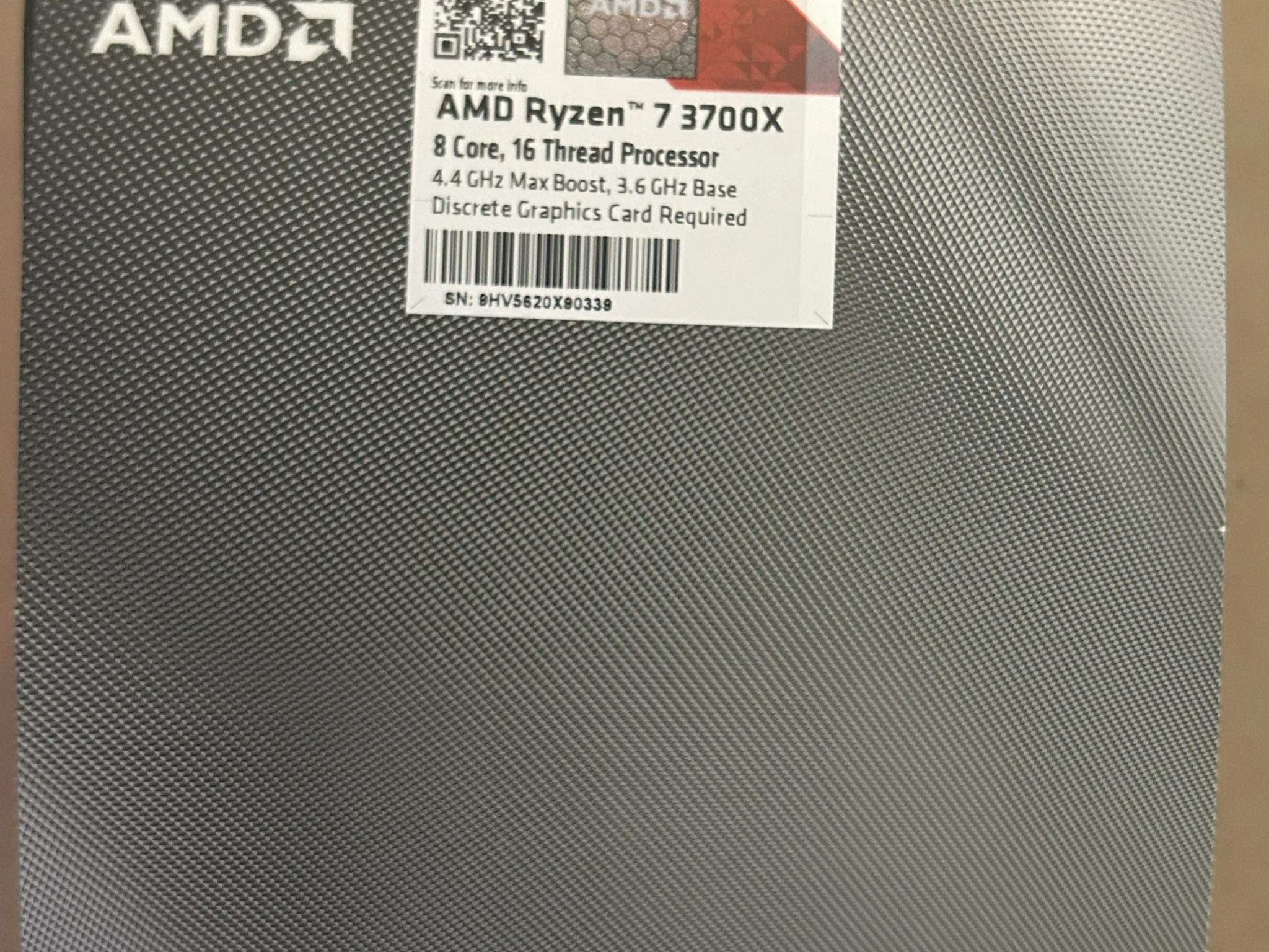 AMD Ryzen 7 3700X 3.6 GHz 8-Core Processor w/ Wraith Prism LED Cooler