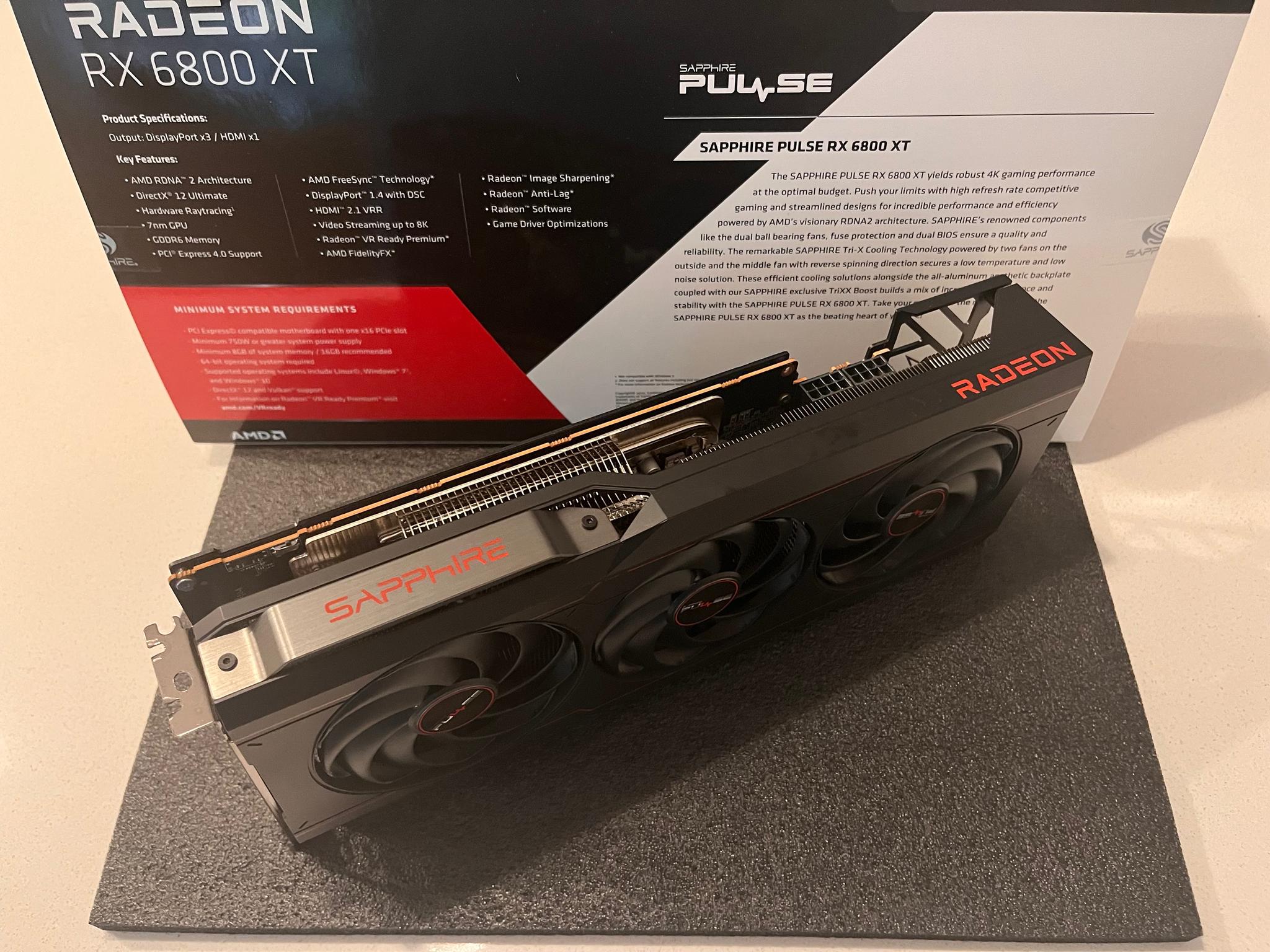 Sapphire Pulse AMD Radeon RX 6800 XT 16GB GDDR6